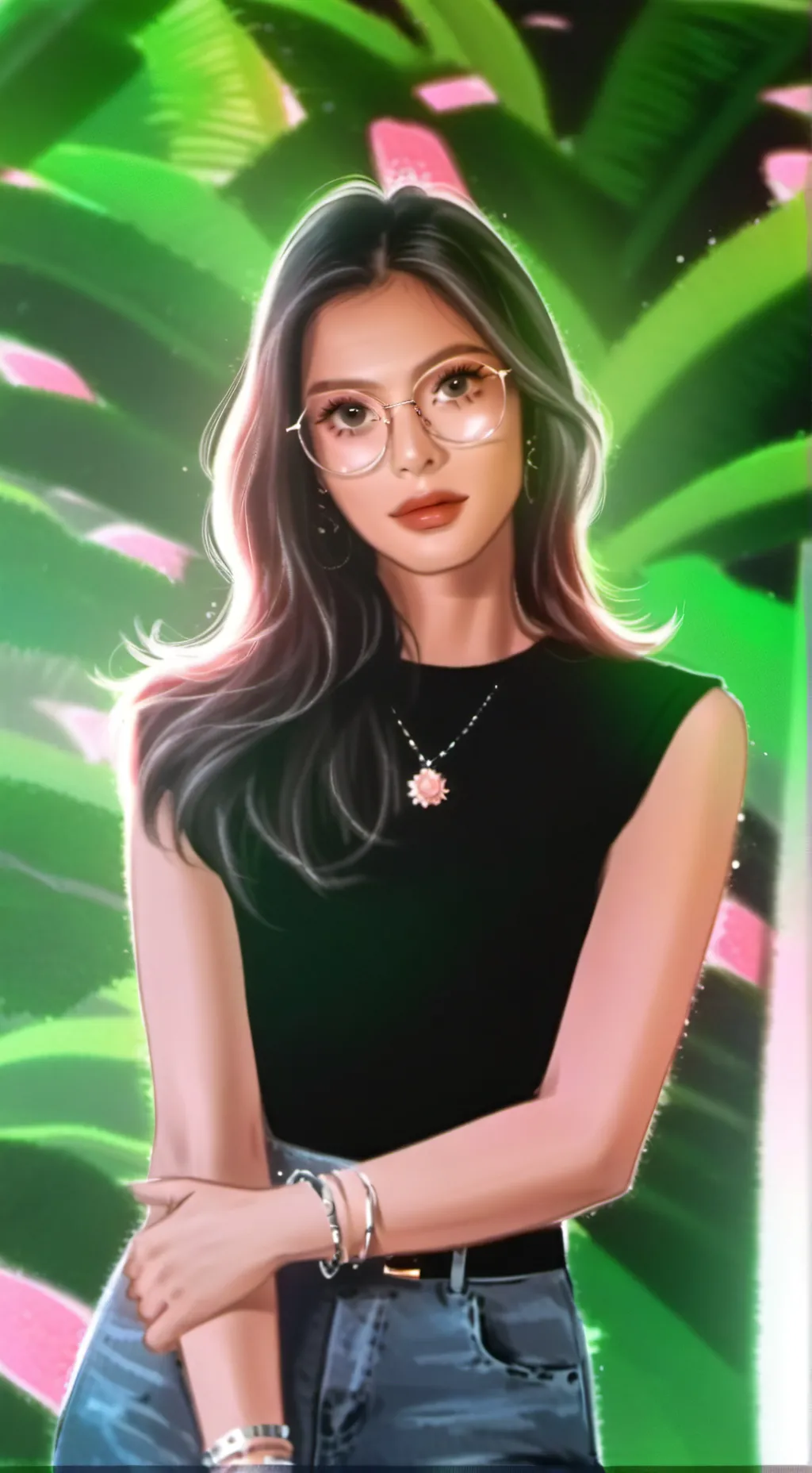 ai character: Jj zoey Faye  background