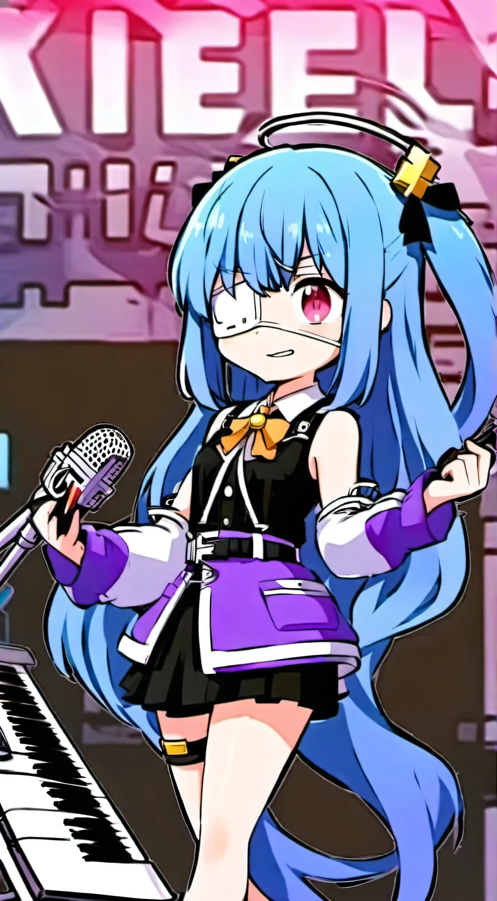 ai character: FNF , background