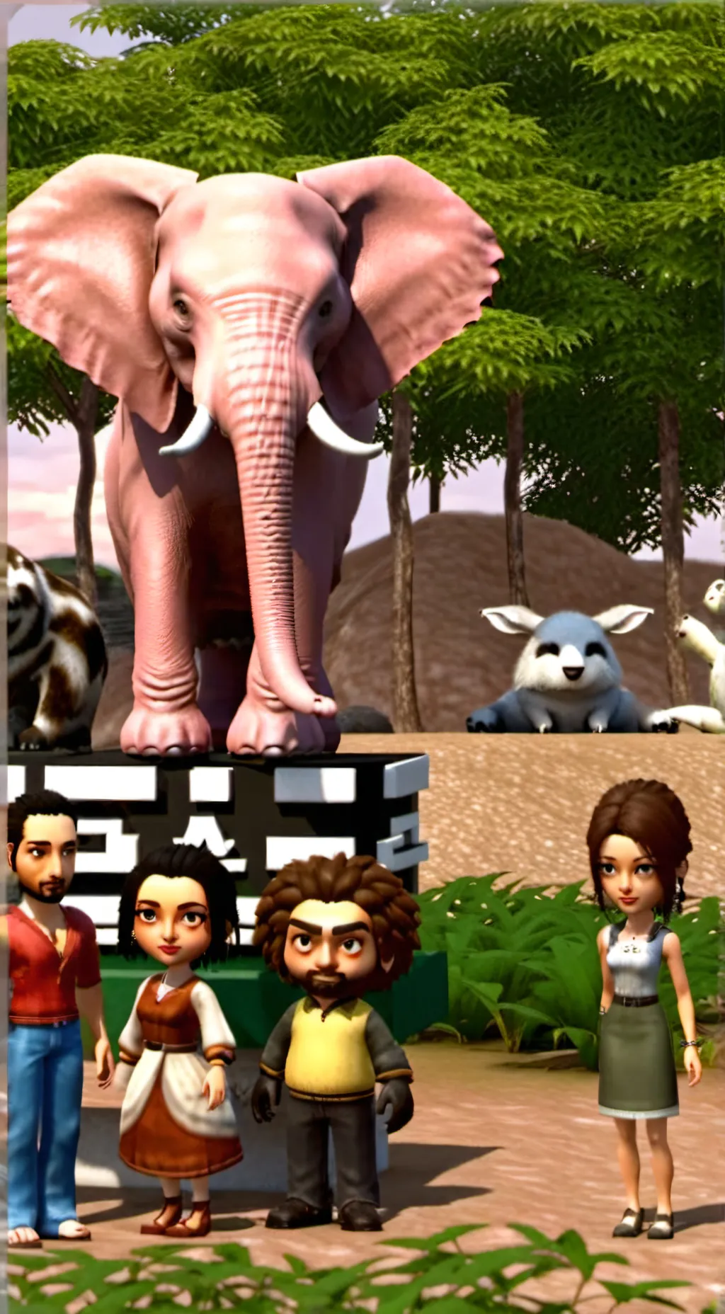 ai character: Hybrid Zoo   background