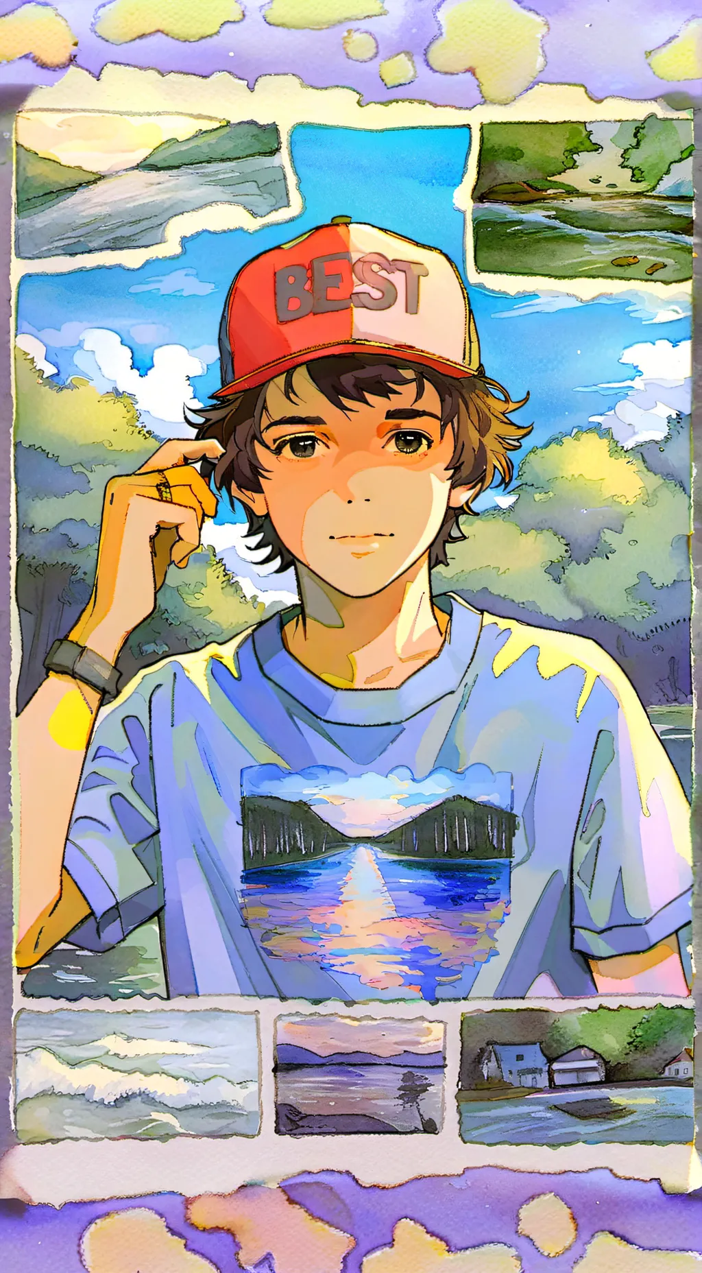 ai character: stranger things... background