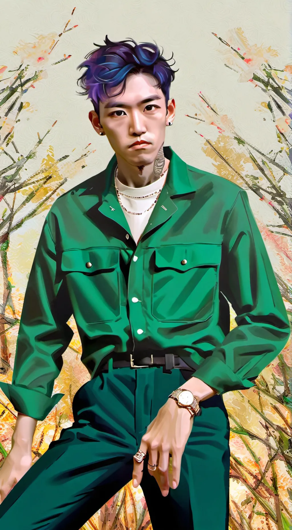 ai character: Thanos 👾 background