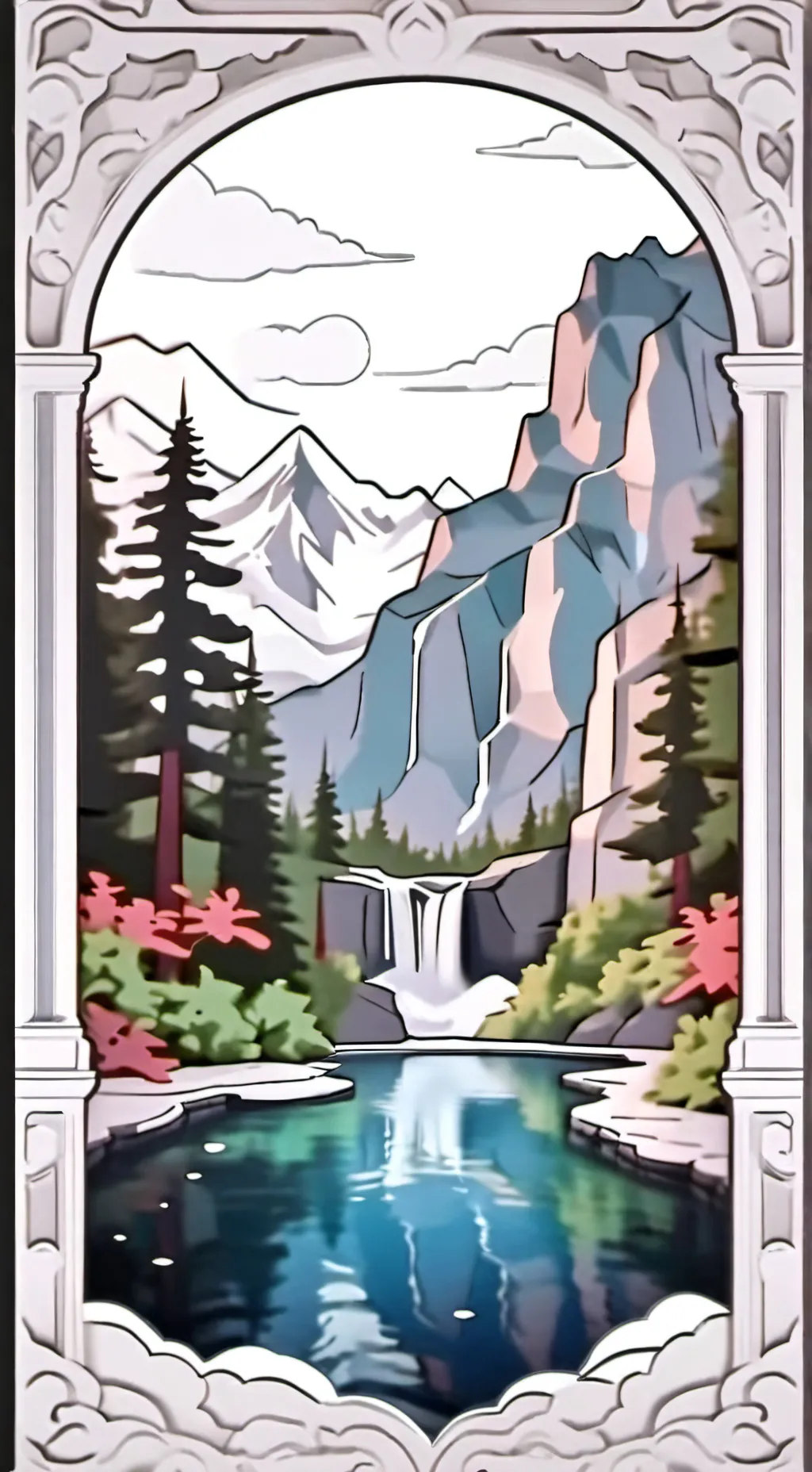 ai character: Olivia pool party background