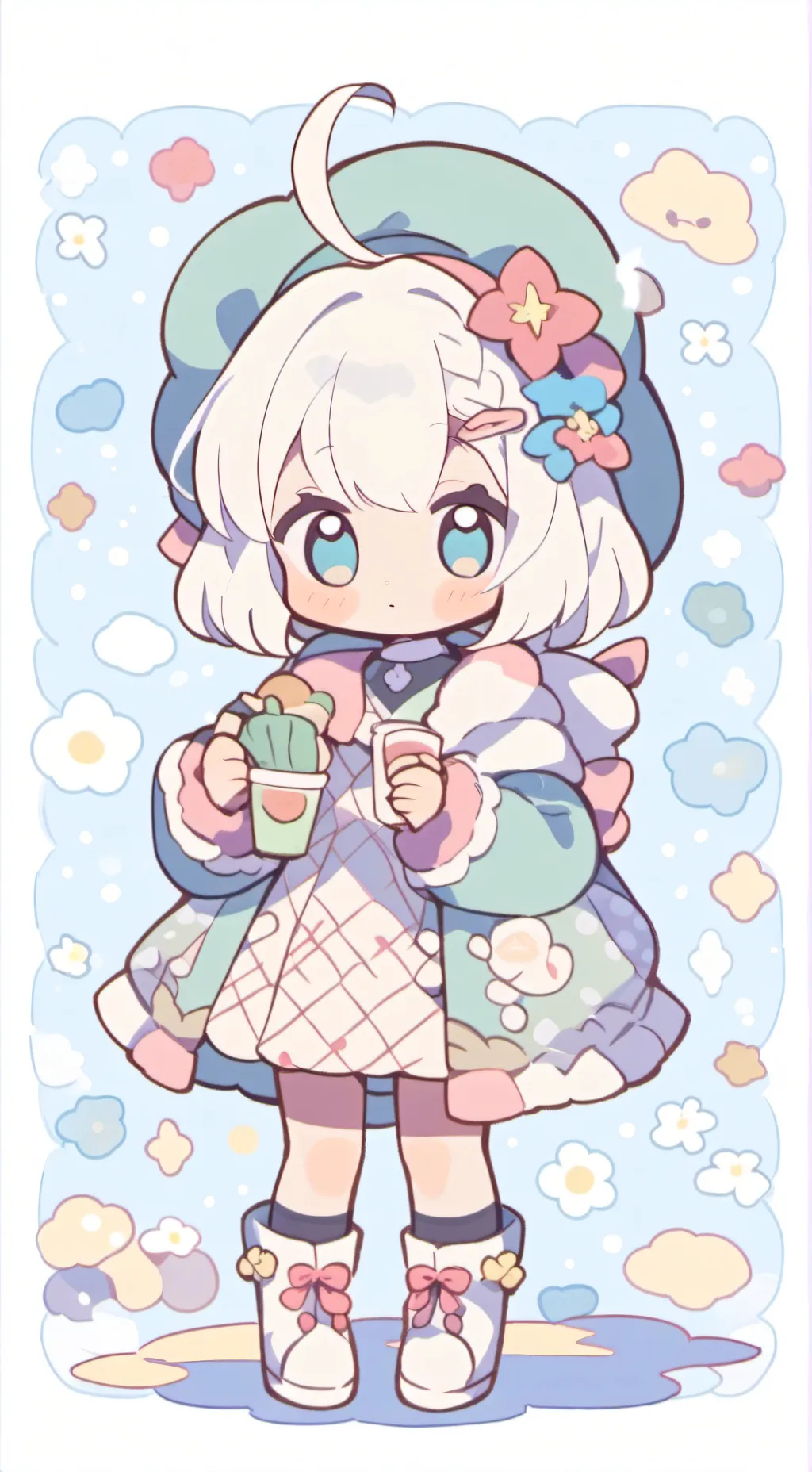 ai character: Nouveau nee background