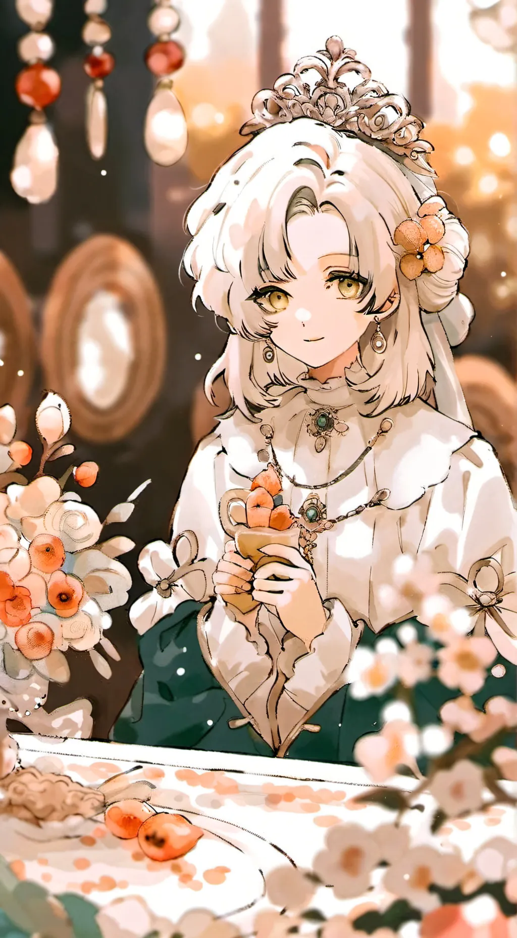 ai character: abandoned Hospital background