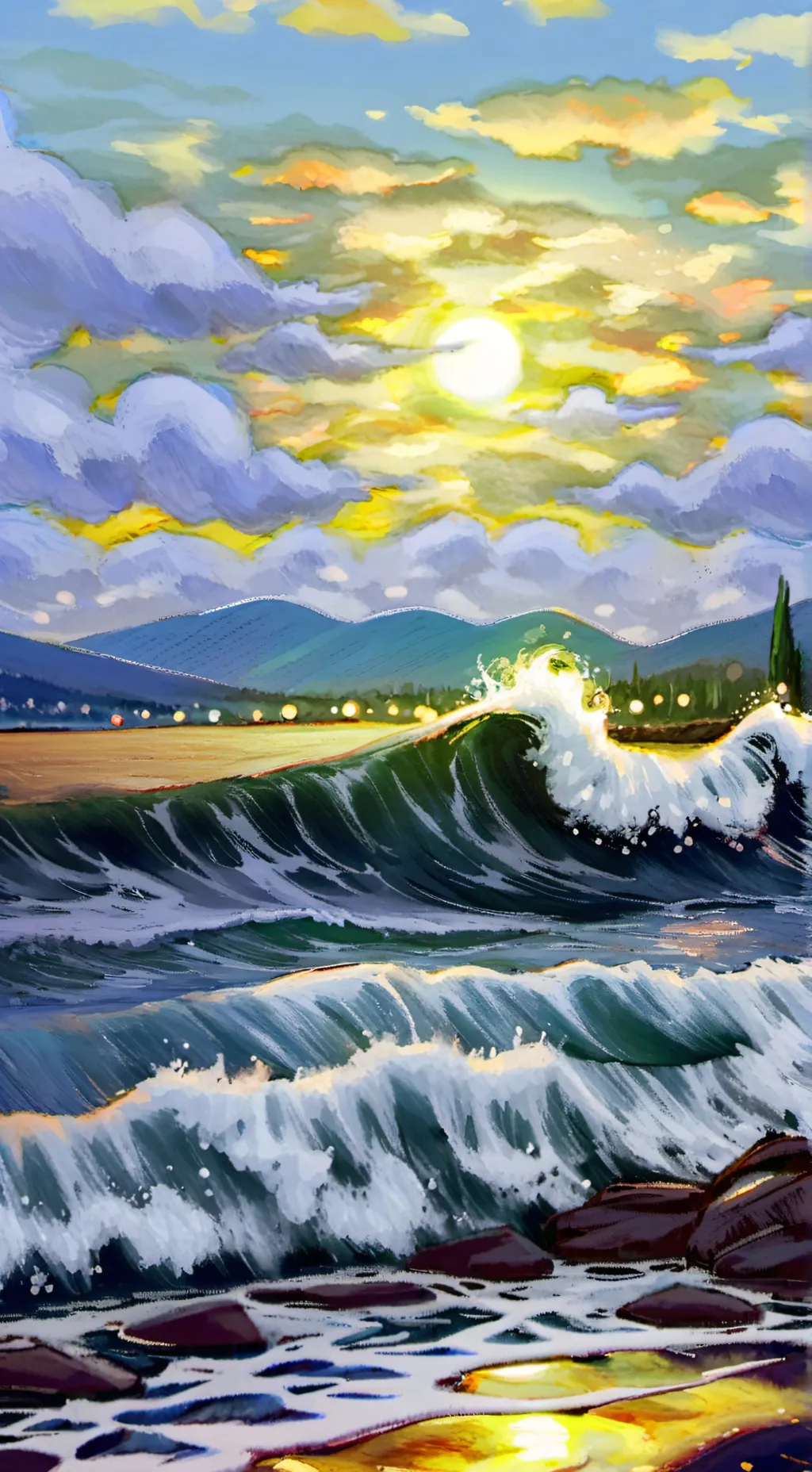 ai character: HAPPY NEW BAKUGO background