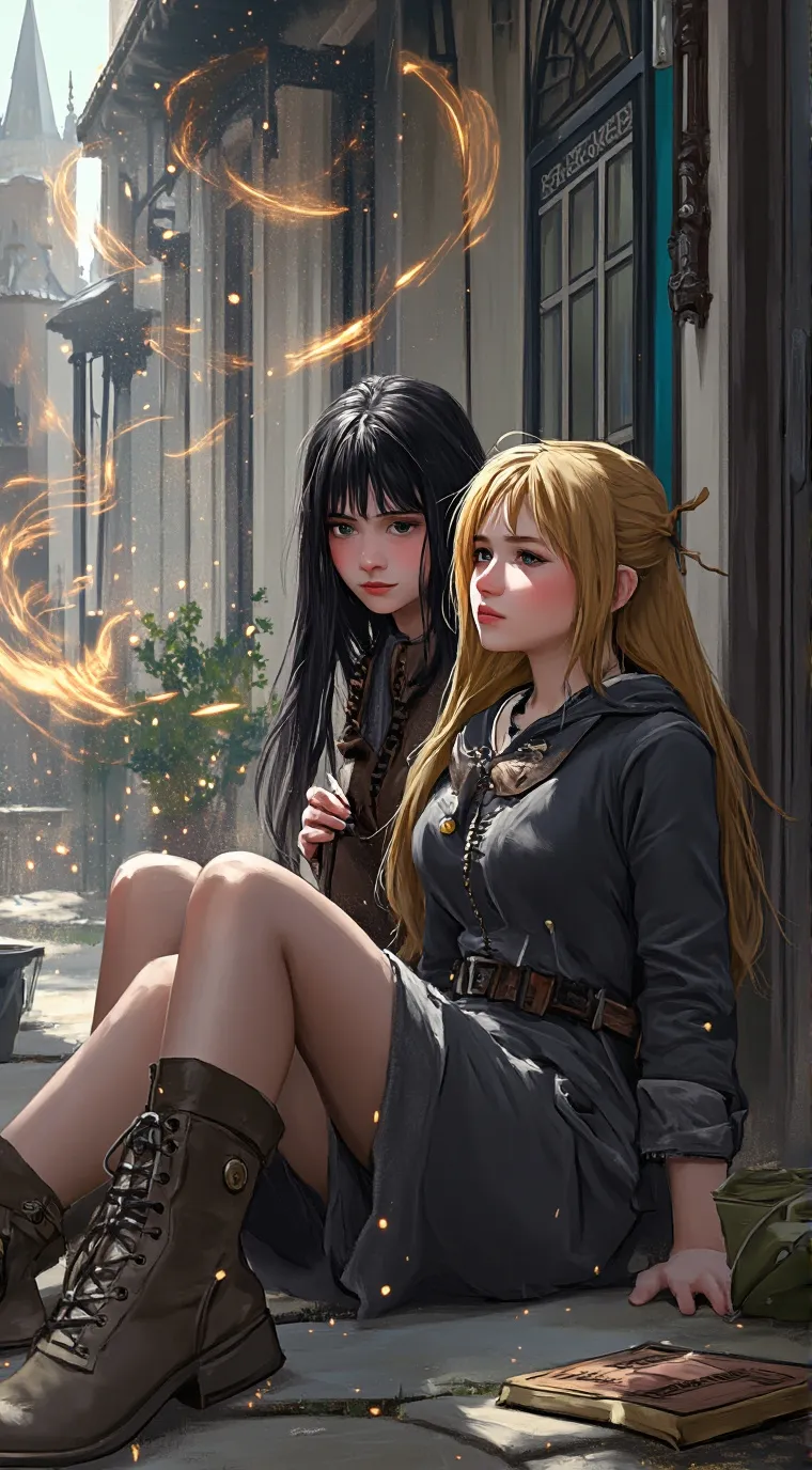 ai character: Jenny and Annie background