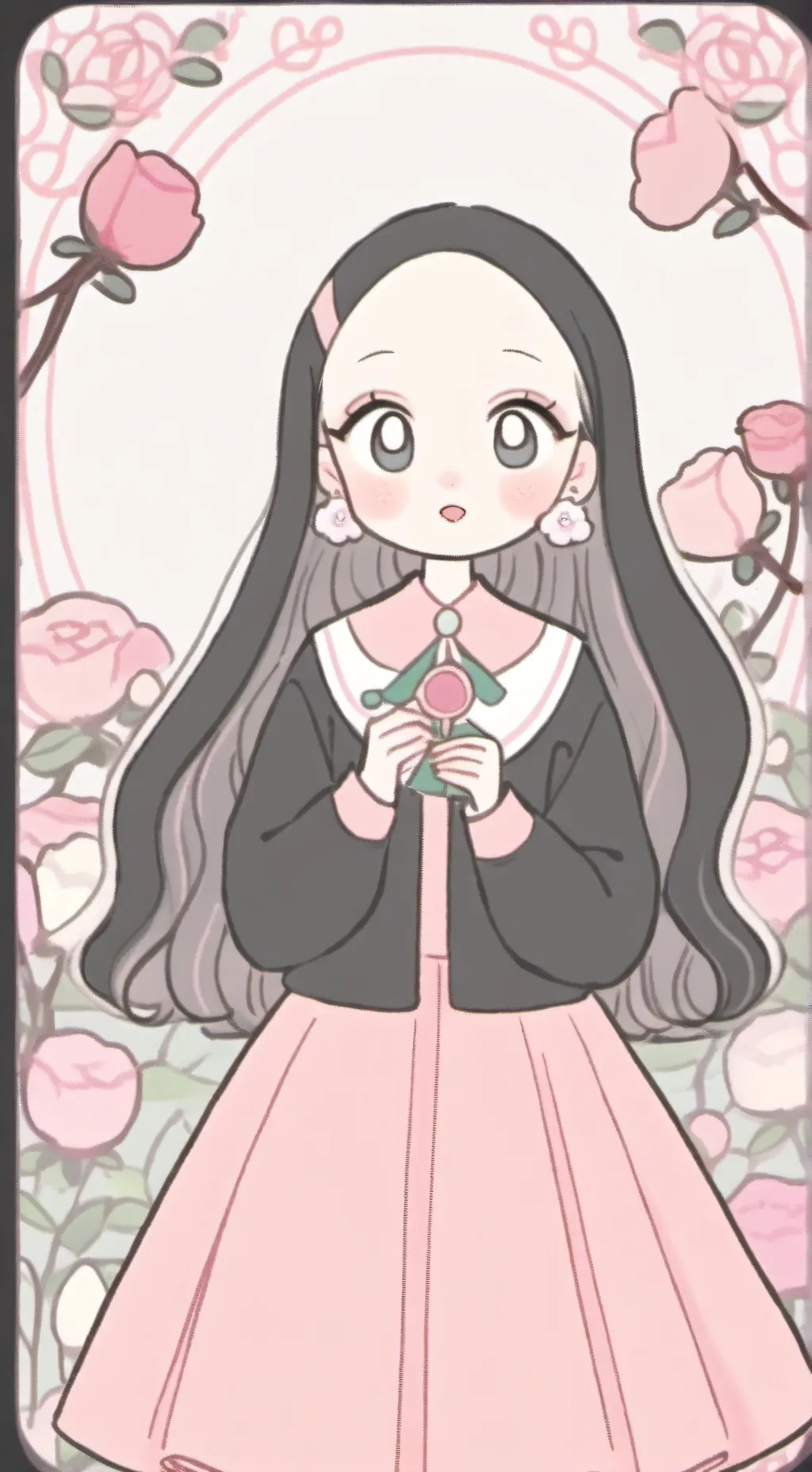 ai character: Nezuko background
