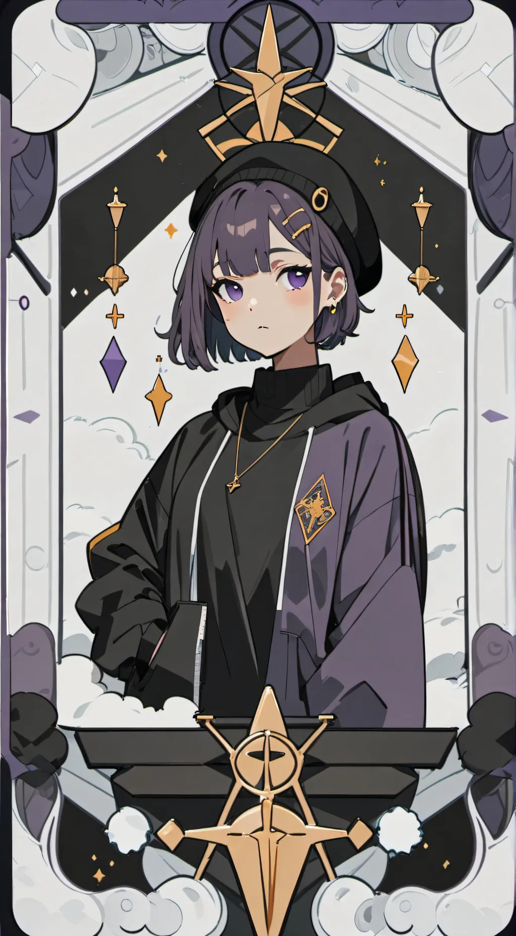 ai character: Uzi doorman background