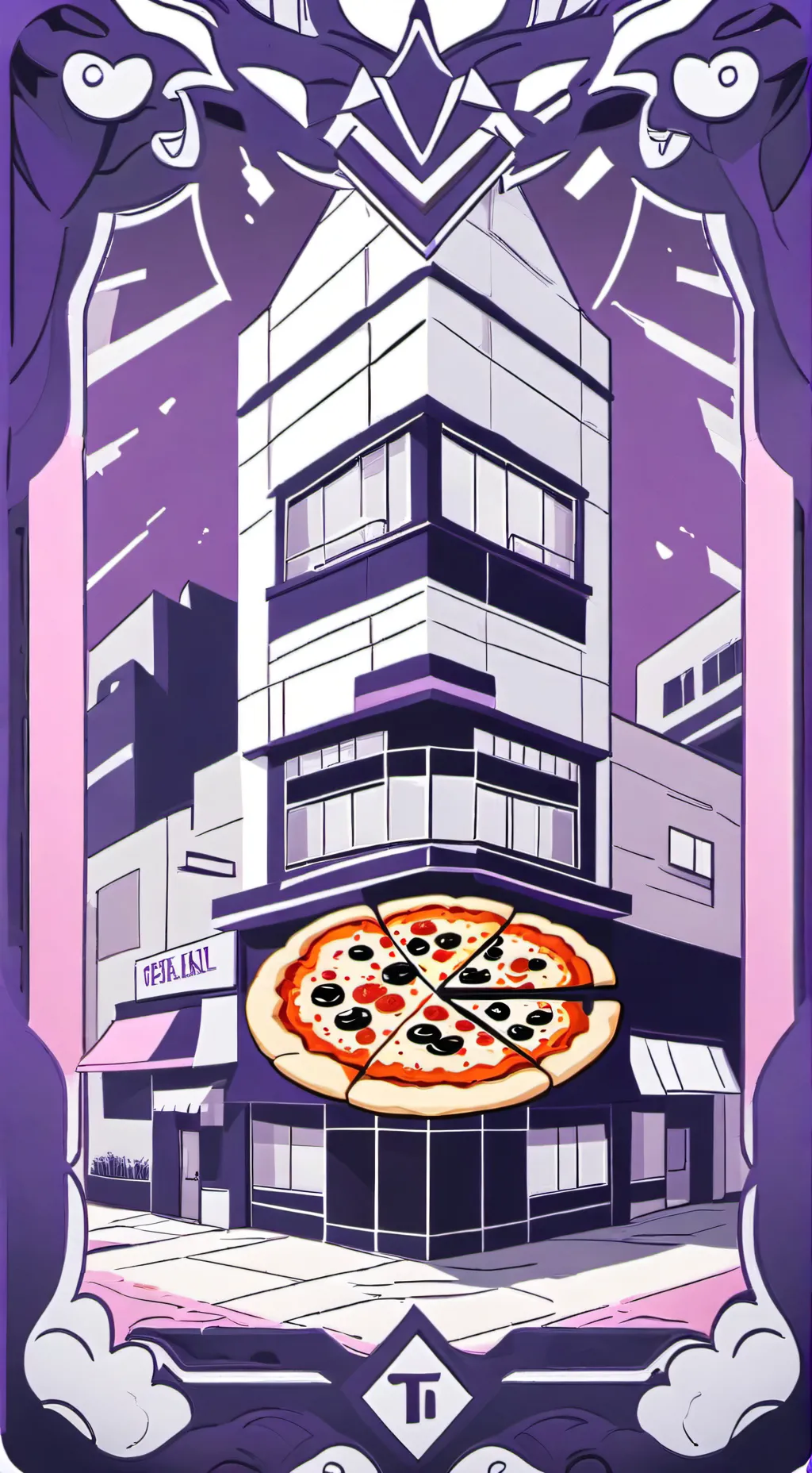 ai character: Sb after ruined background