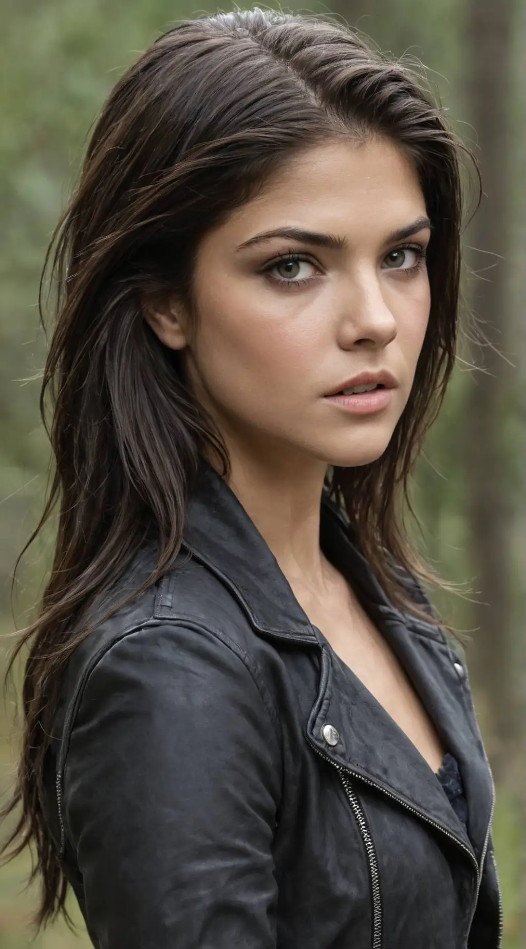 ai character: Amber background