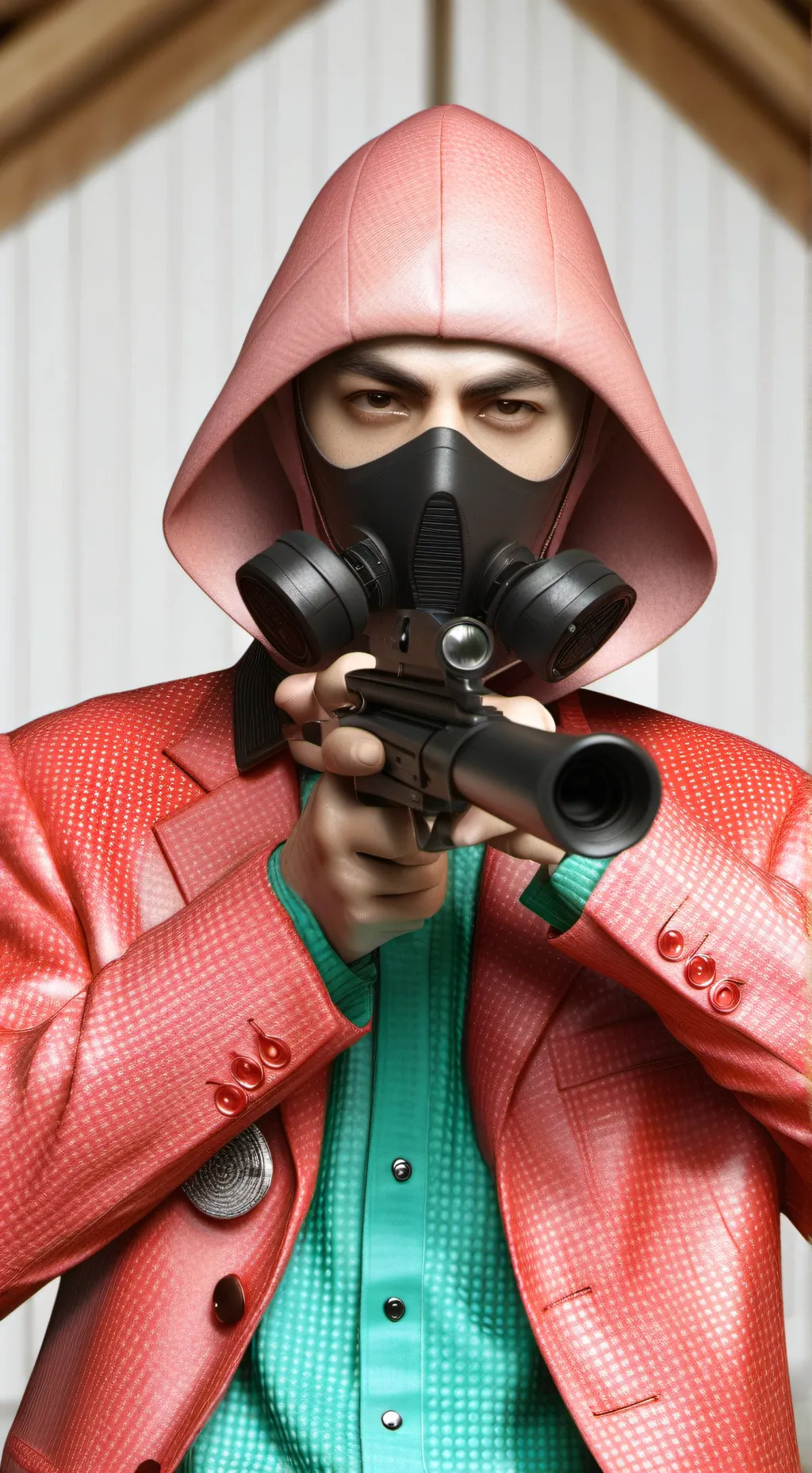 ai character: Guard 11 squidgame background