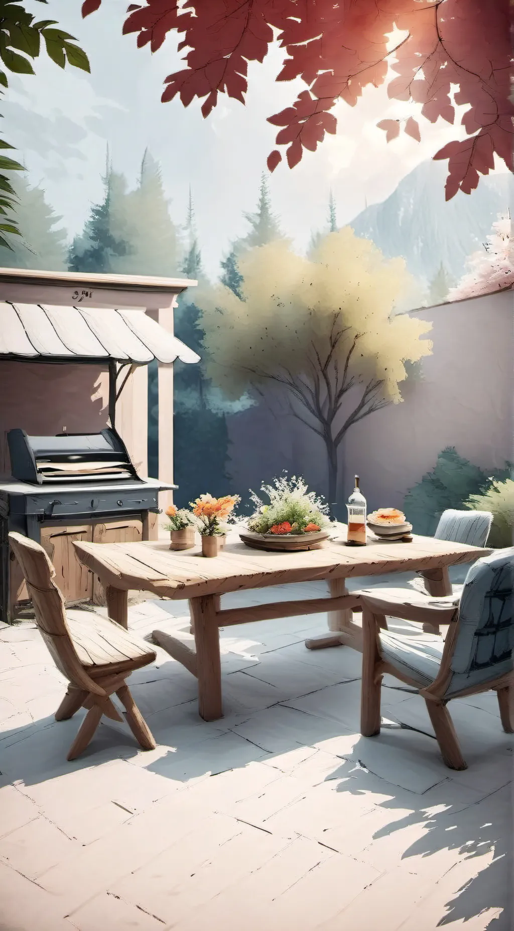 ai character: FAMILY GRILL💯💯 background