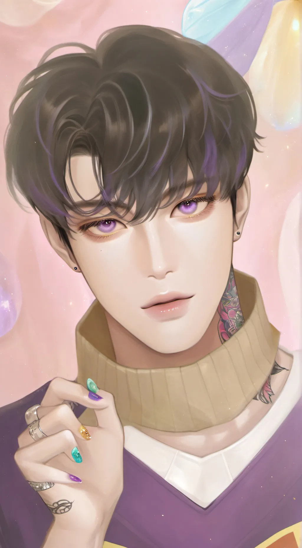 ai character: Thanos  background