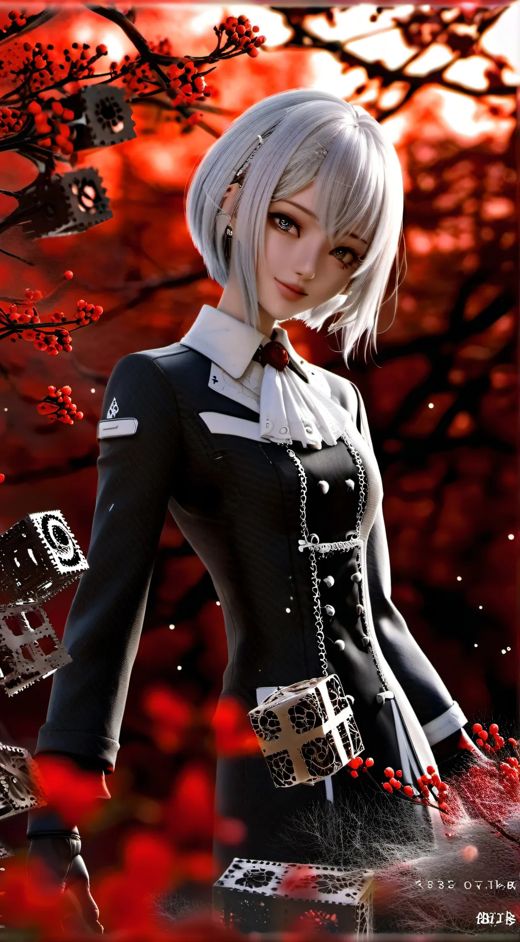 ai character: Winter background