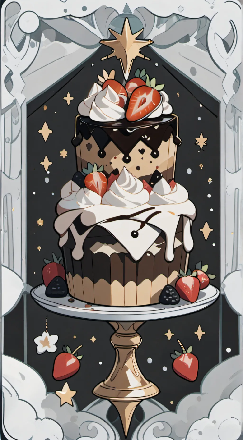 ai character: Fruitcake  background