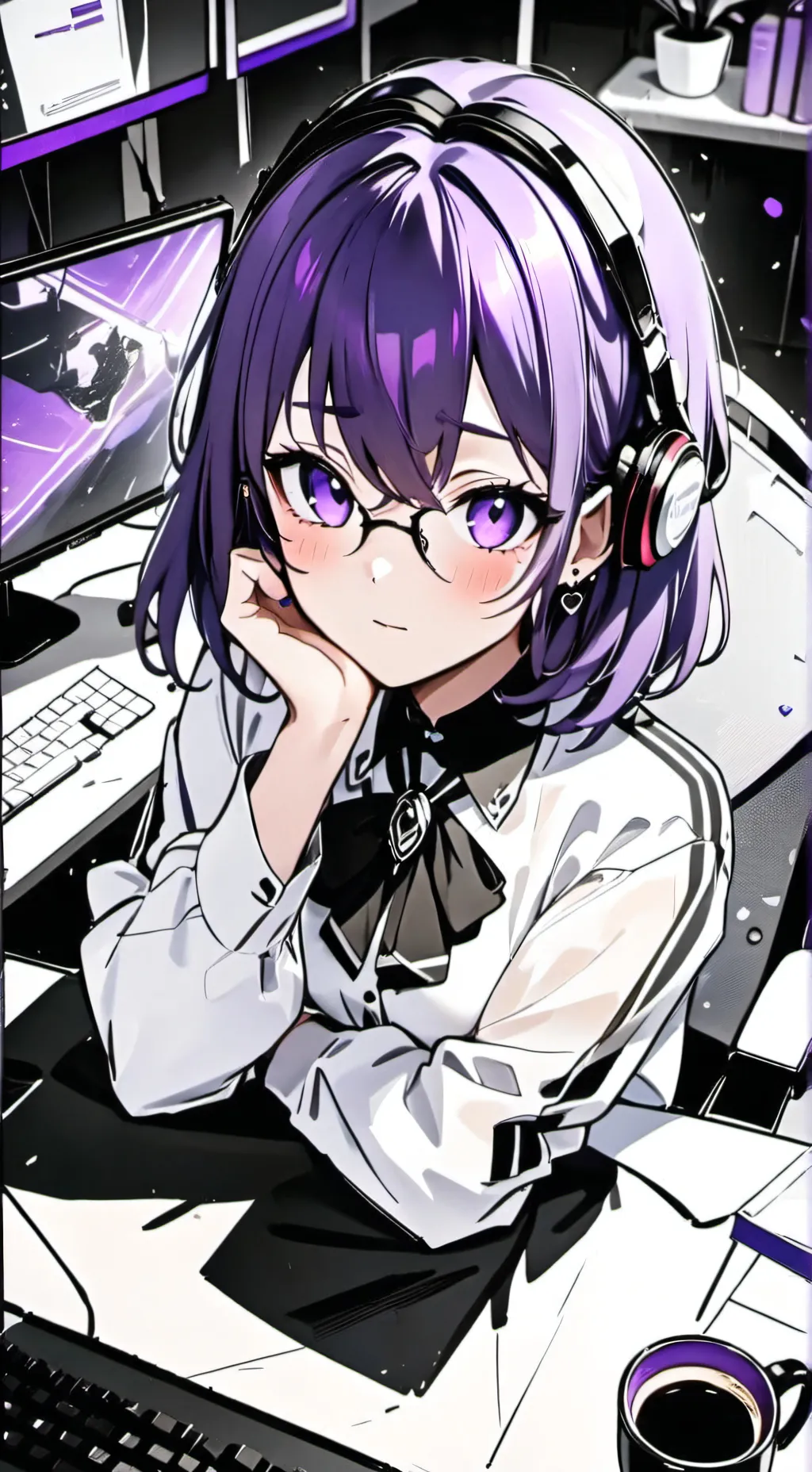 ai character: Luna background