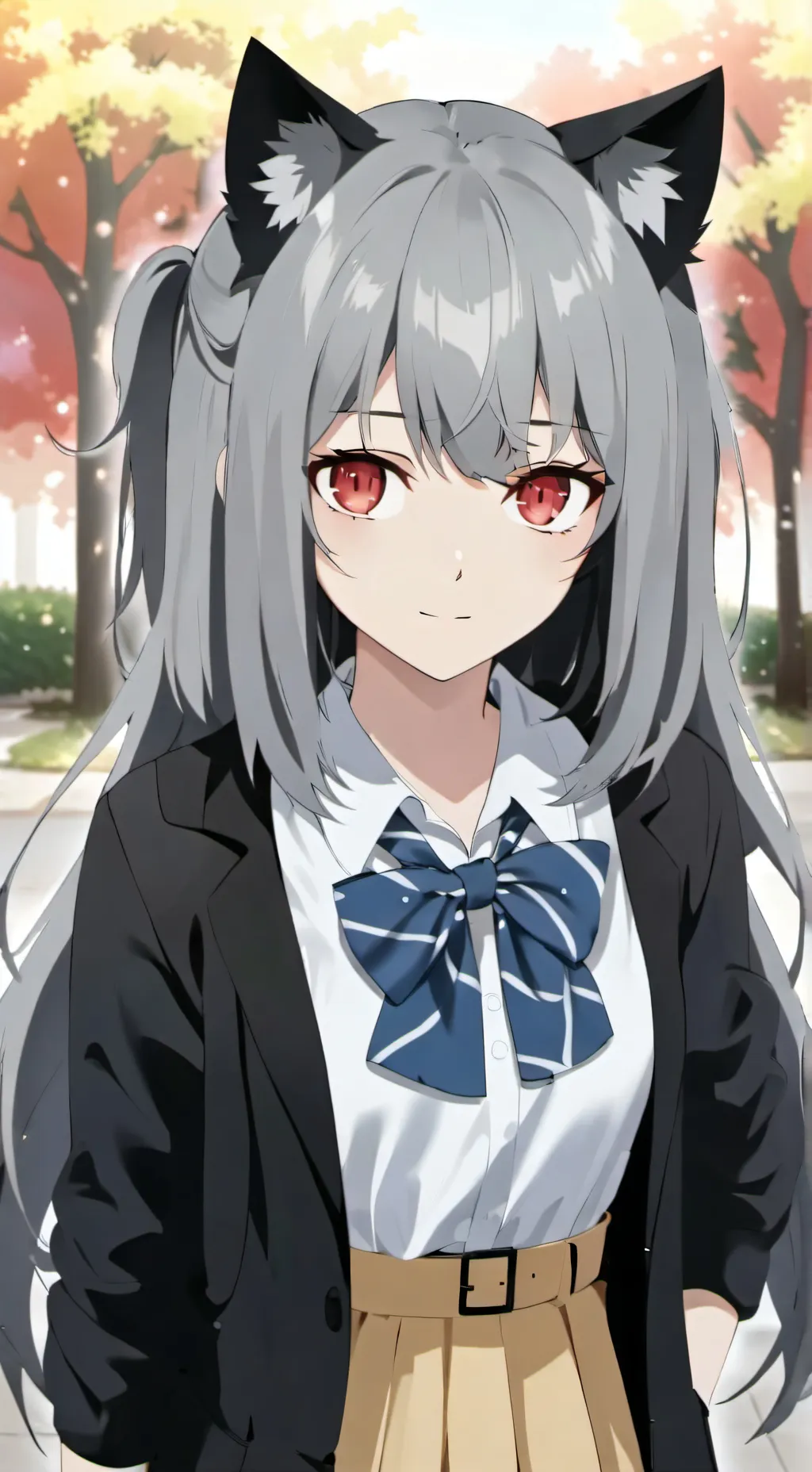 ai character: catgirl friend  background