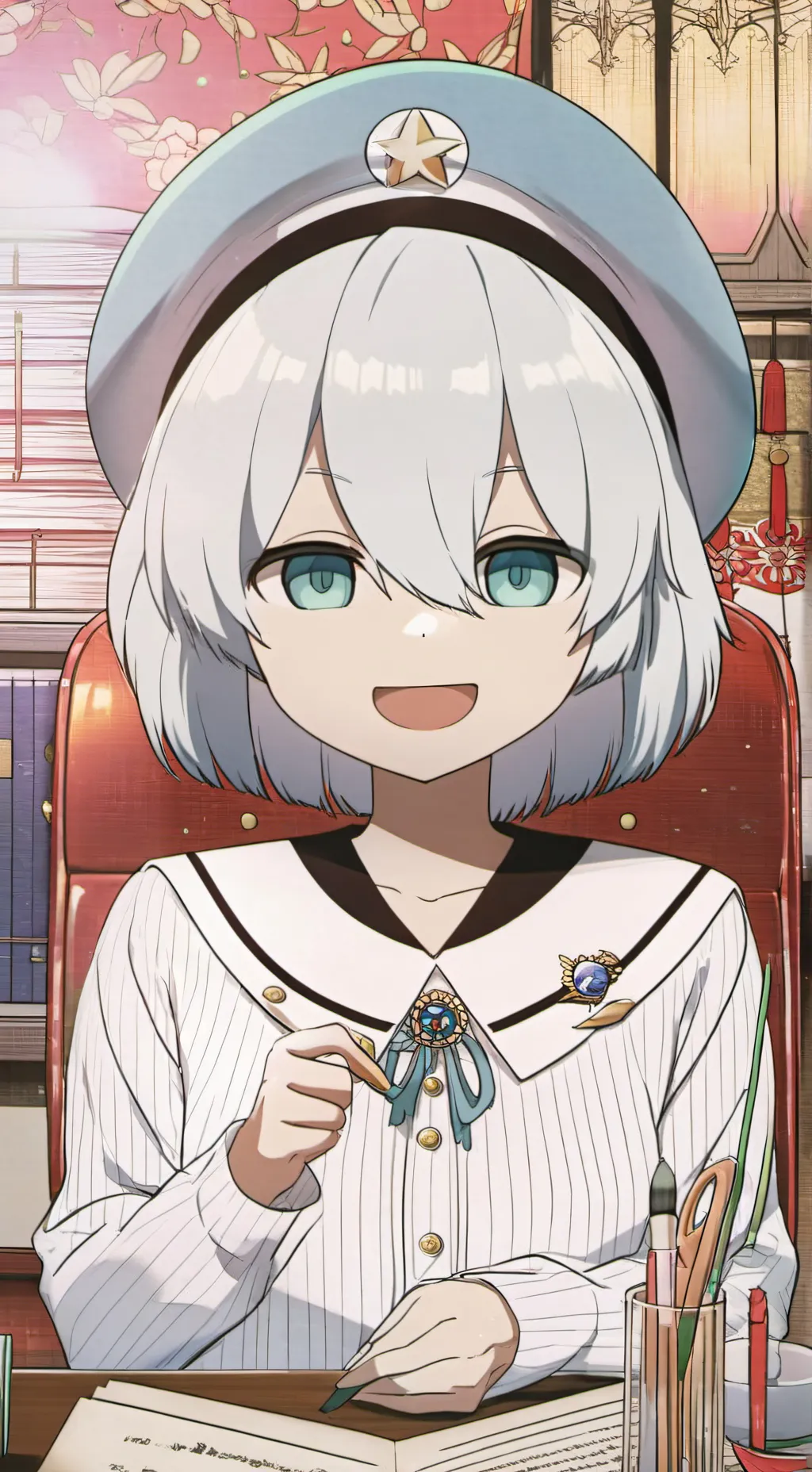 ai character: Кана background