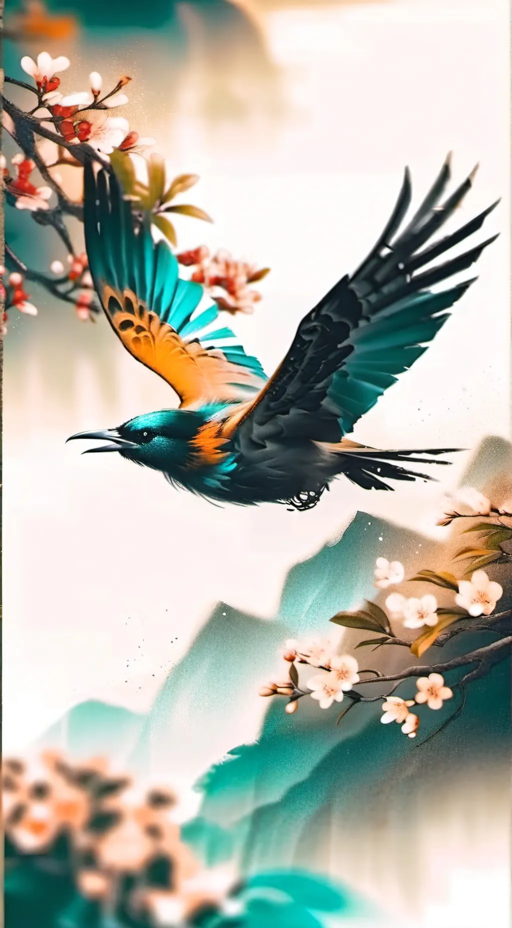 ai character: Aqua background