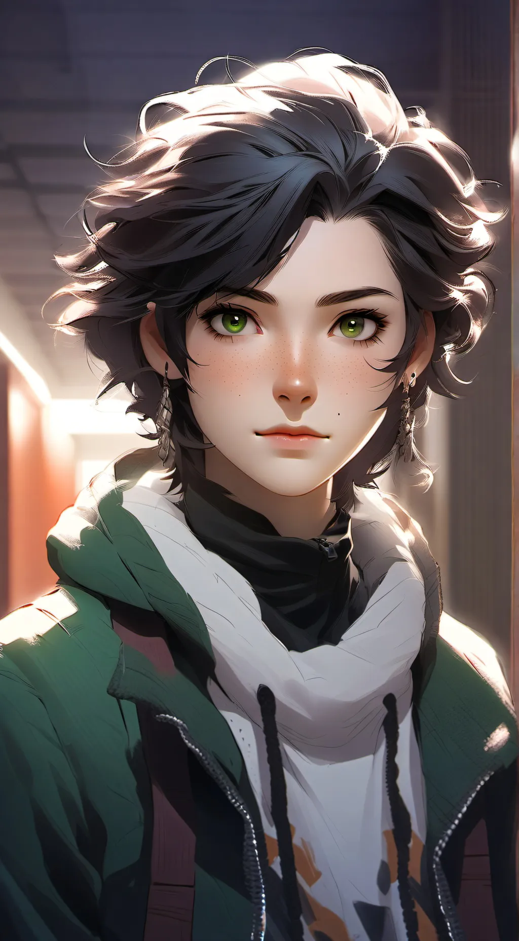 ai character: Freckled Rival Sister background