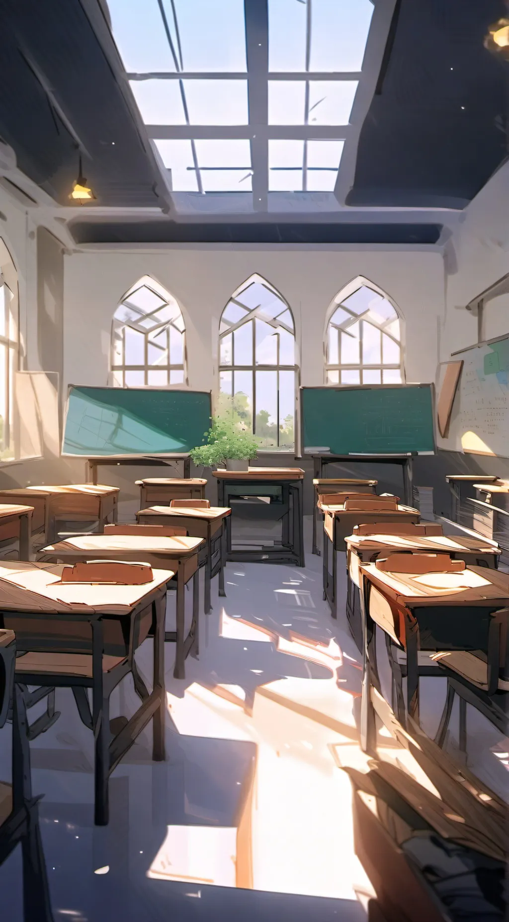 ai character: fandom school 👺🥔🔫👹 background