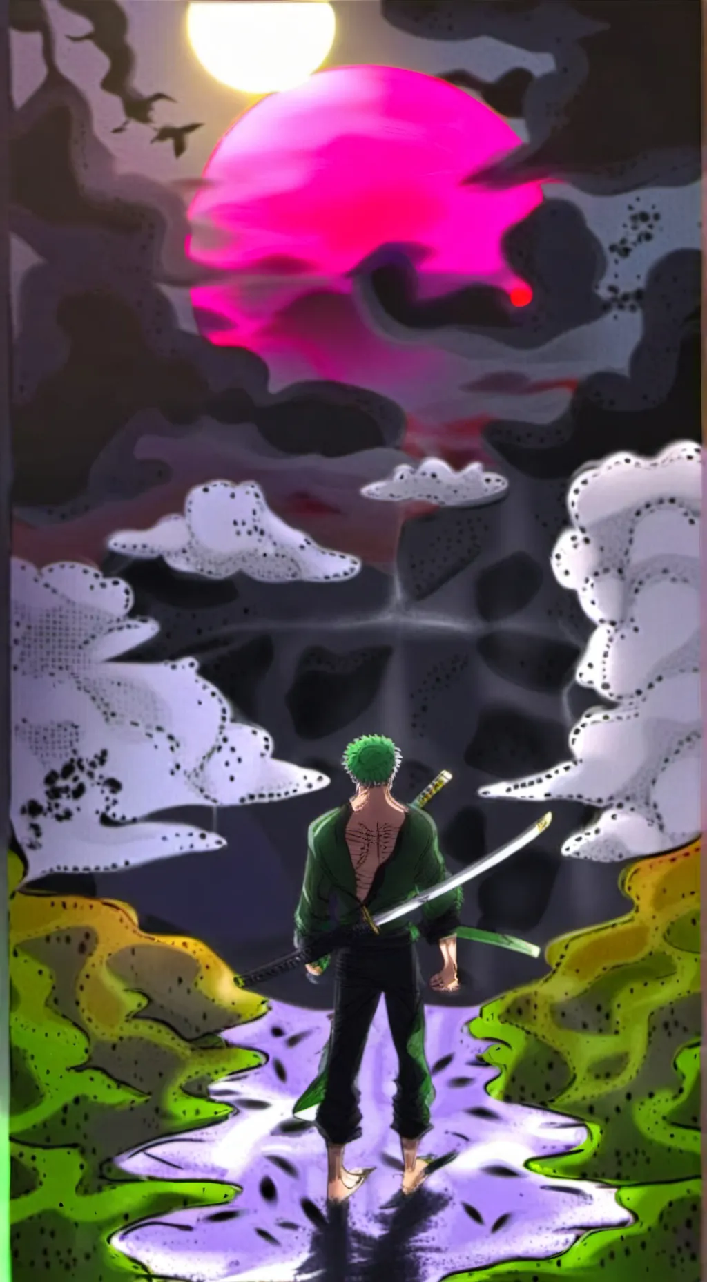 ai character: roronoa zoro  background