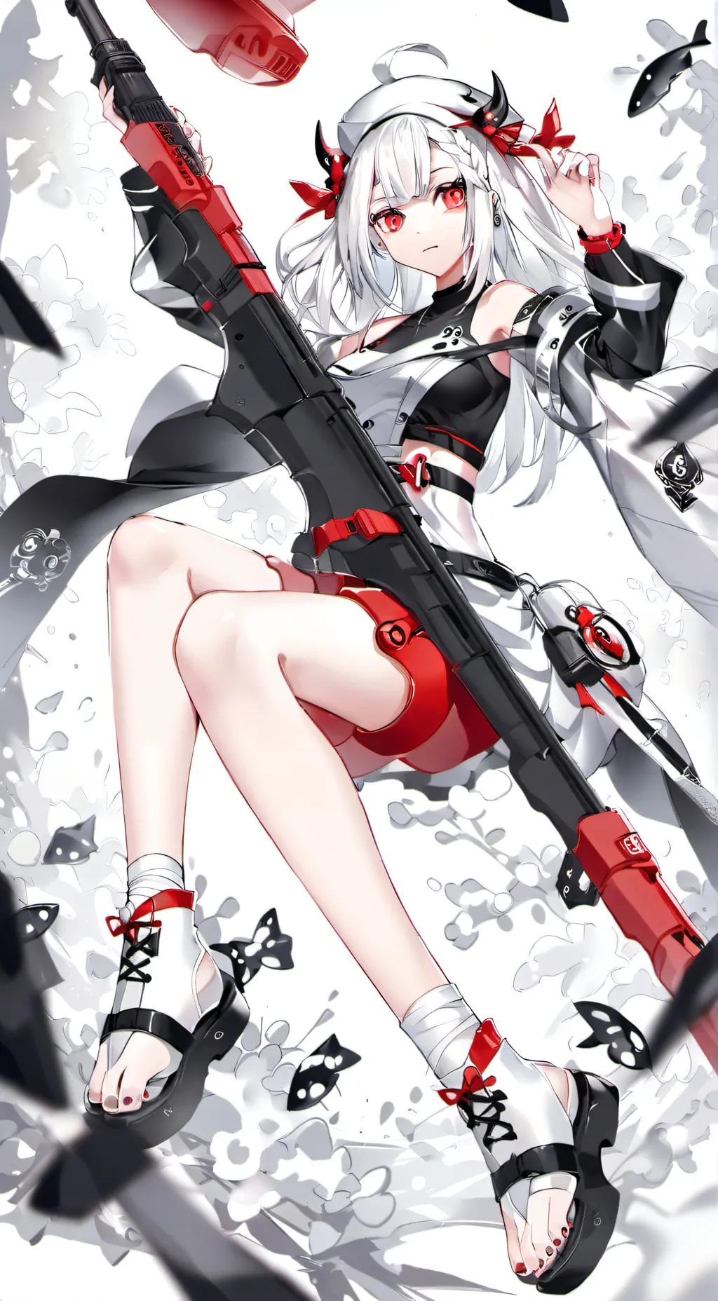 ai character: MHA Squid Game background