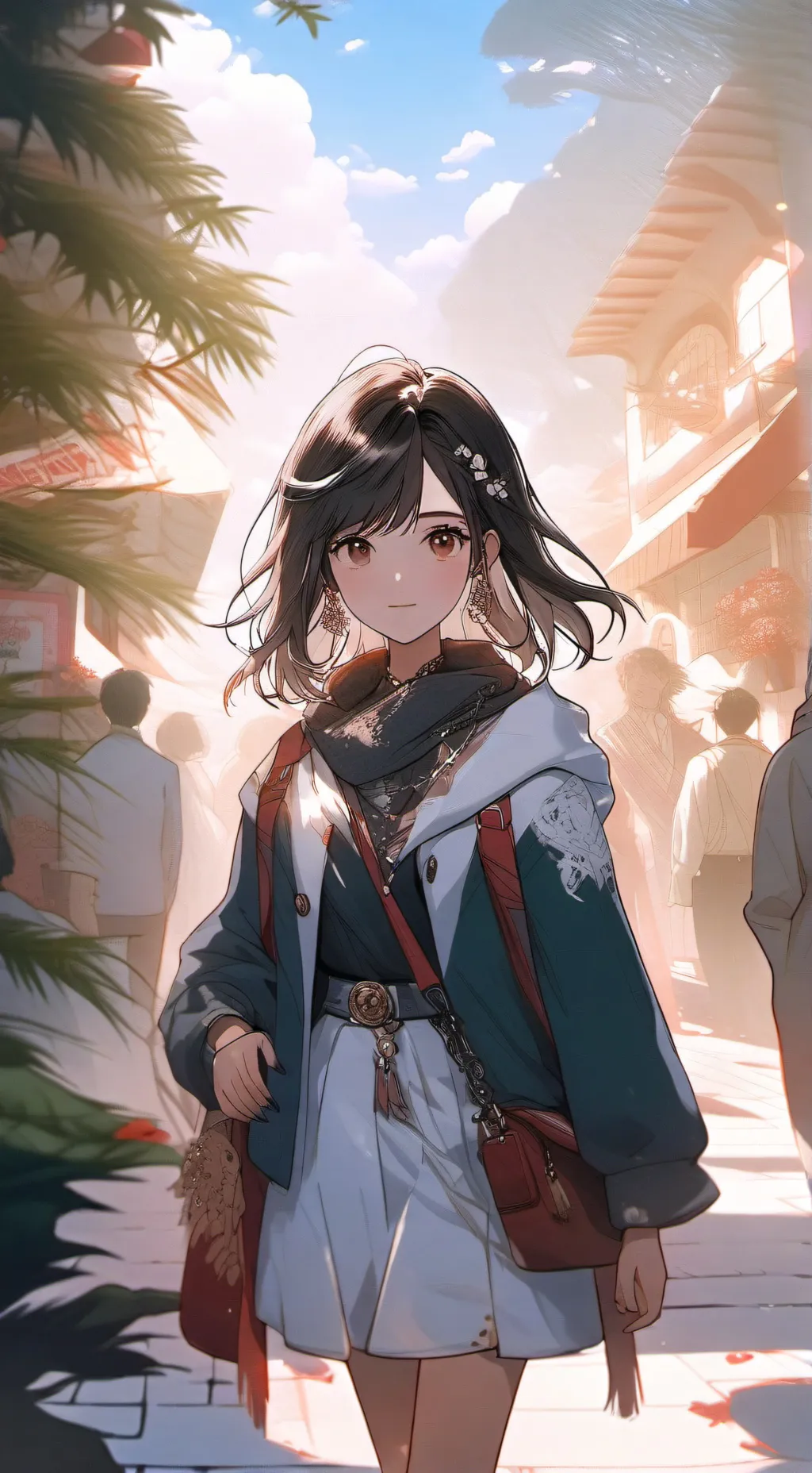 ai character: Kokatsumi kiromo background