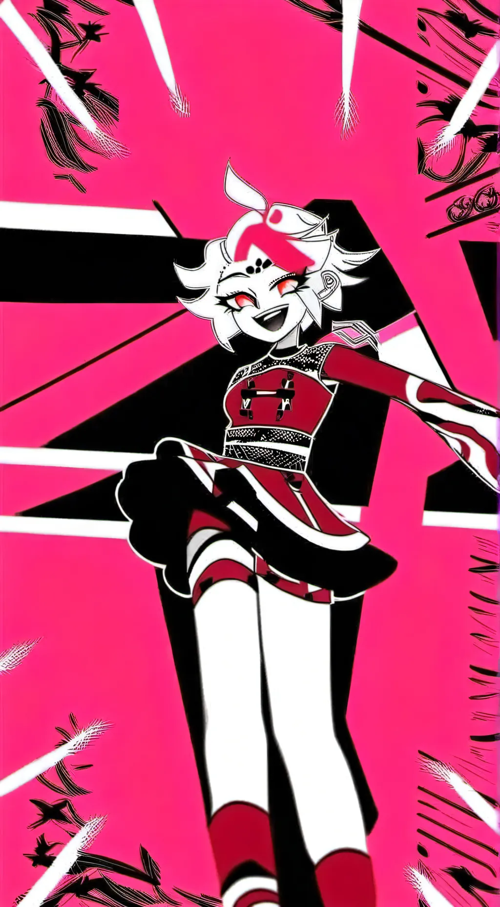 ai character: Angel dust♡☆ background