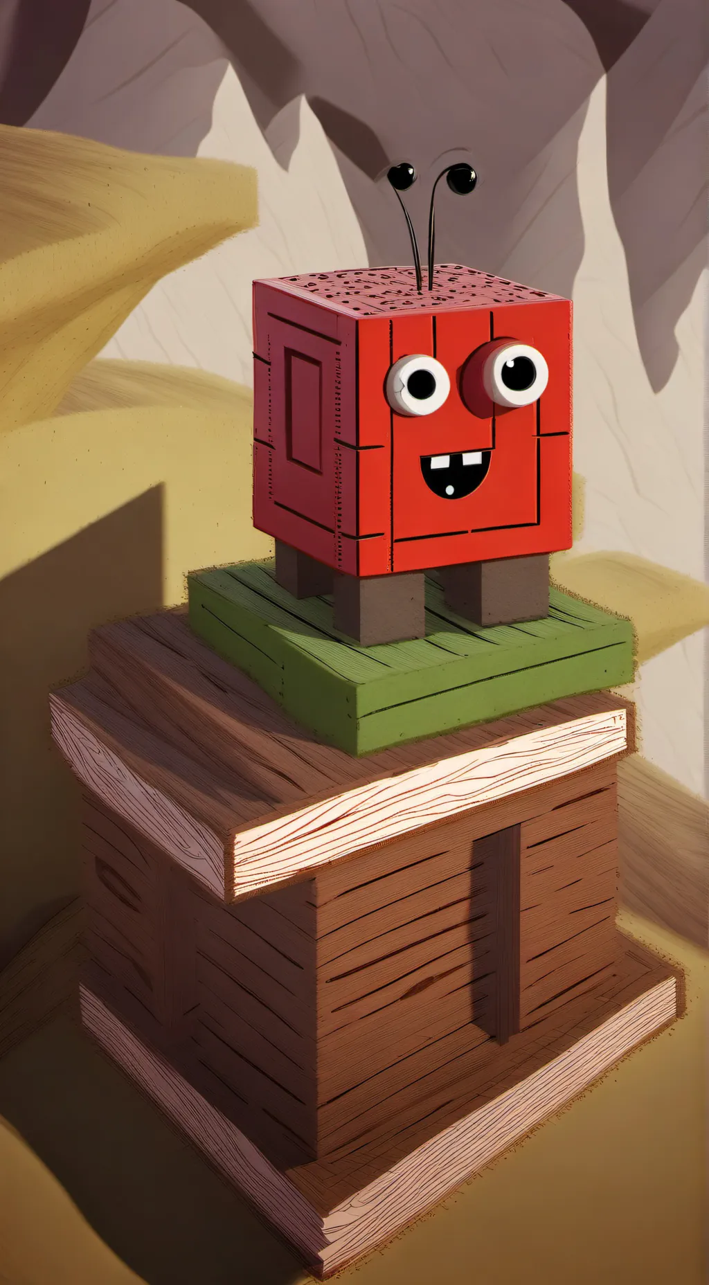 ai character: Uncannyblocks background