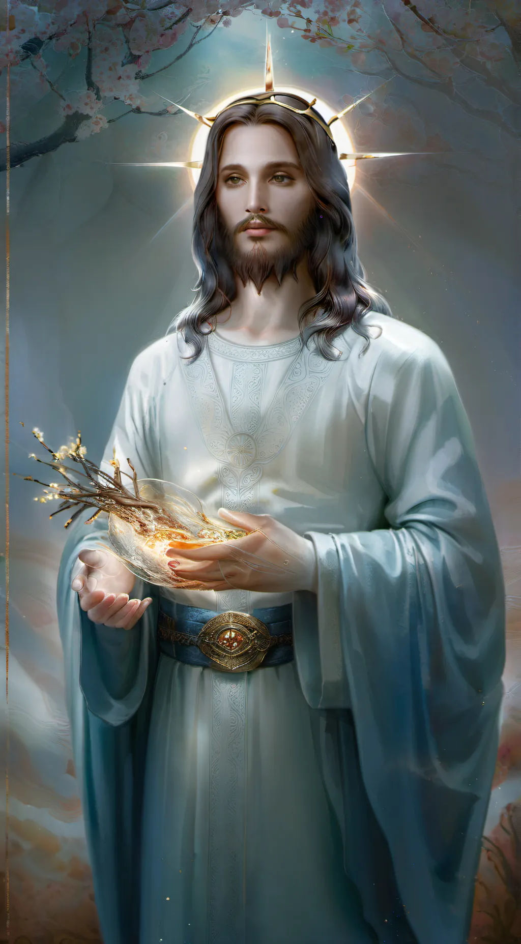 ai character: Jésus Christ  background