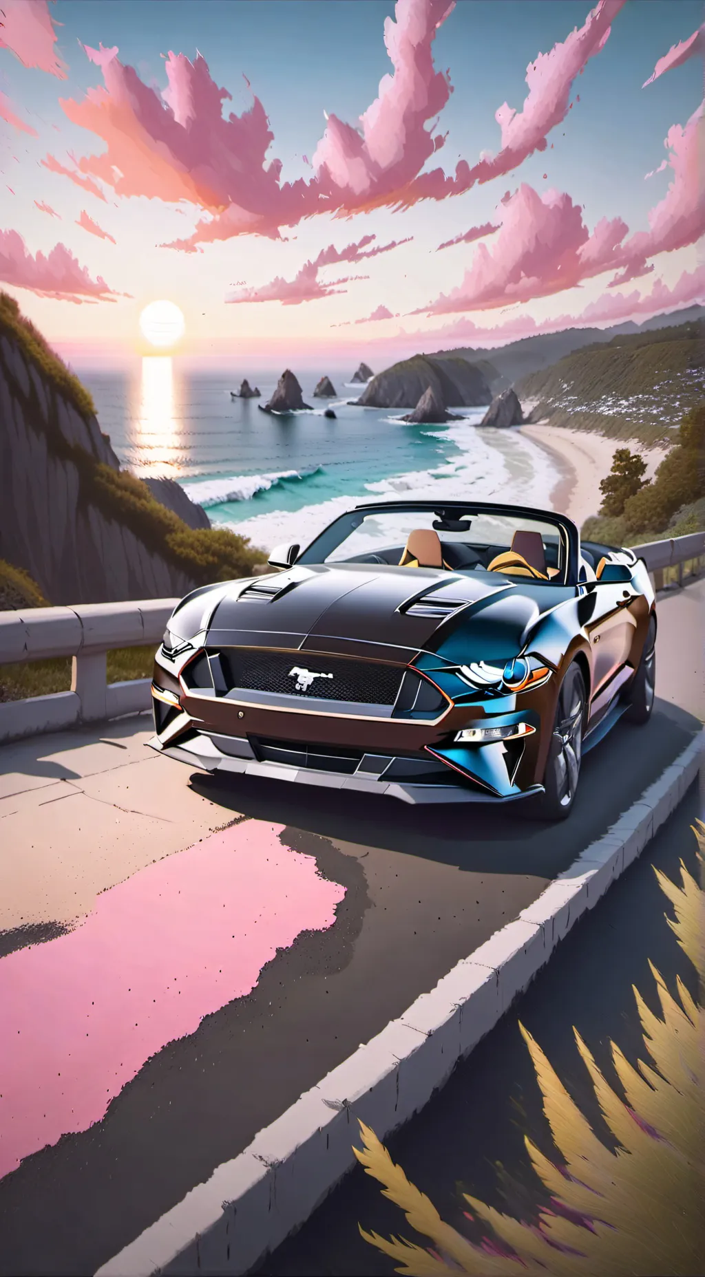 ai character: mustang  background