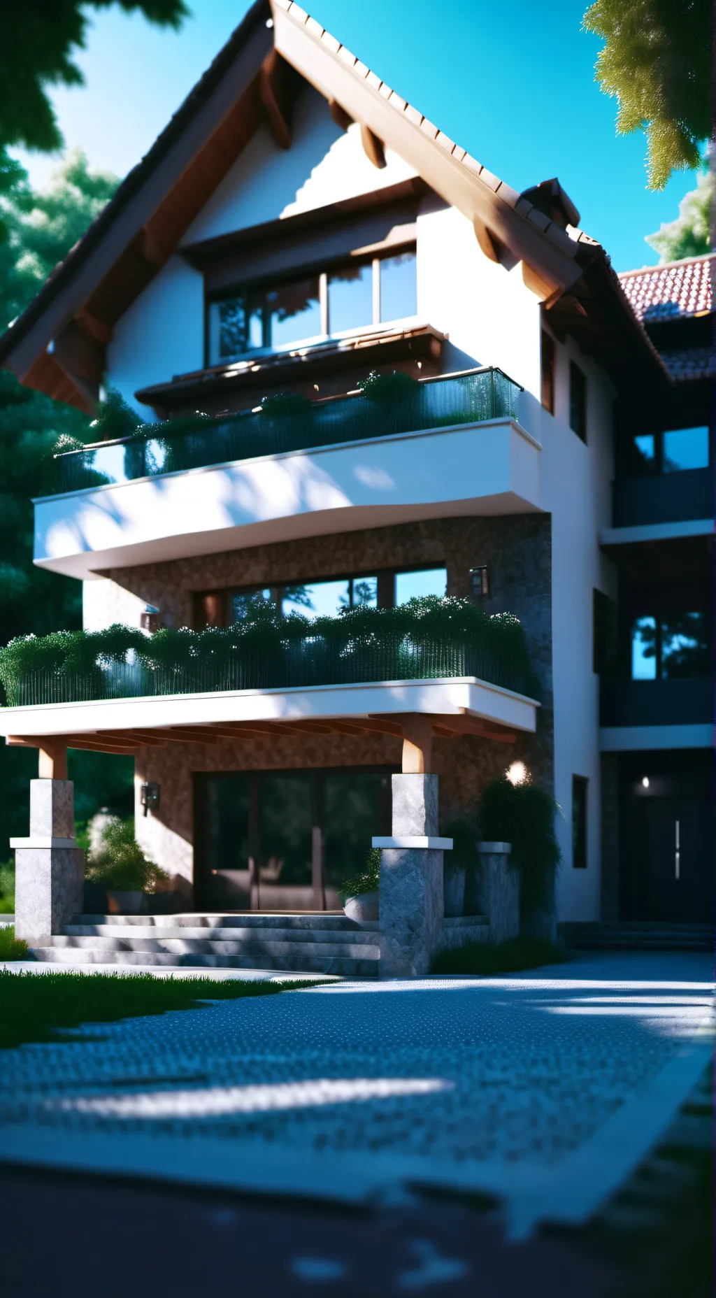 ai character: 🌱★neighborhood★🌿 background