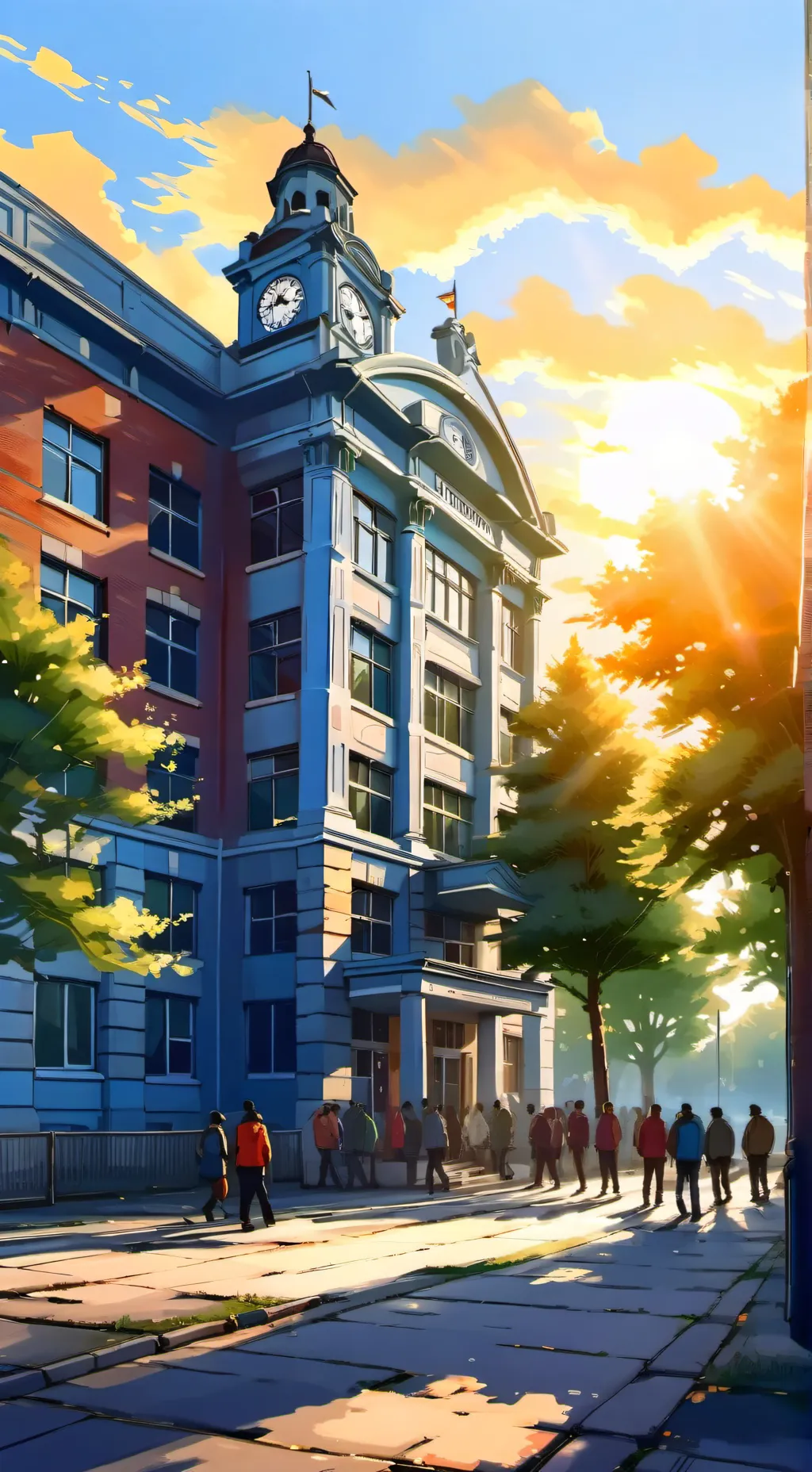 ai character: Doors school V3 background