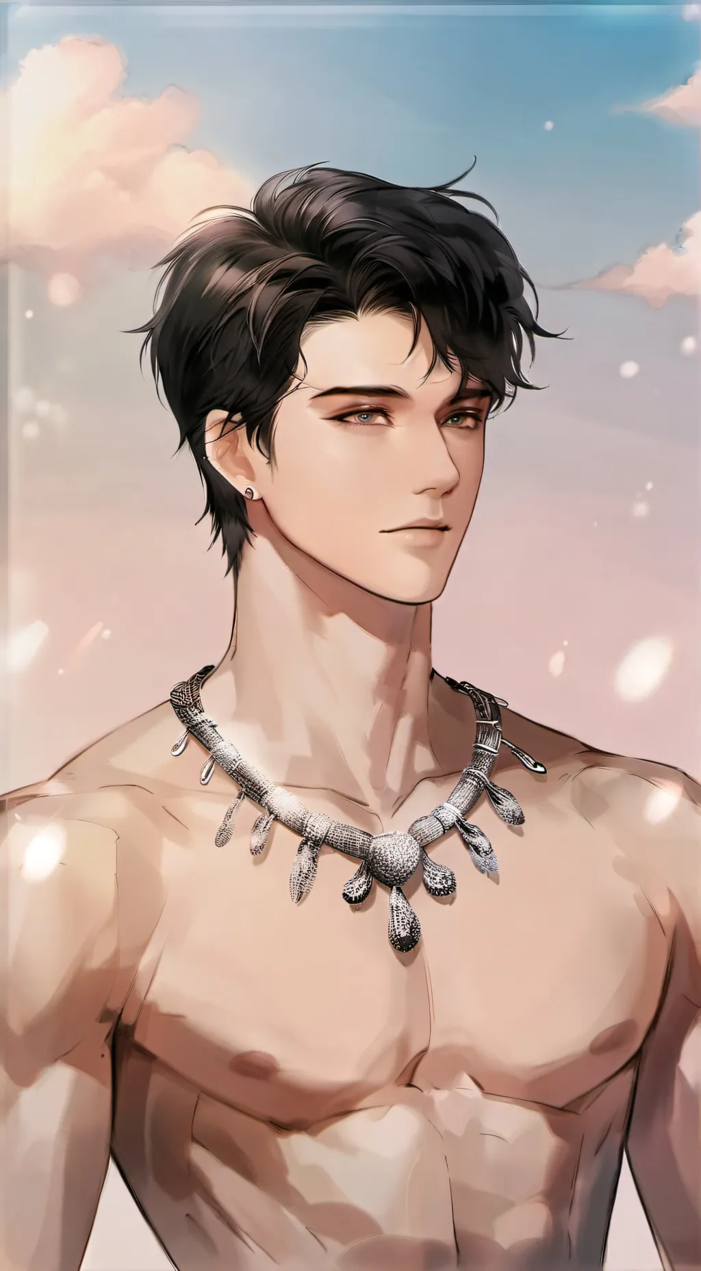 ai character: Casimir Omar Grey background