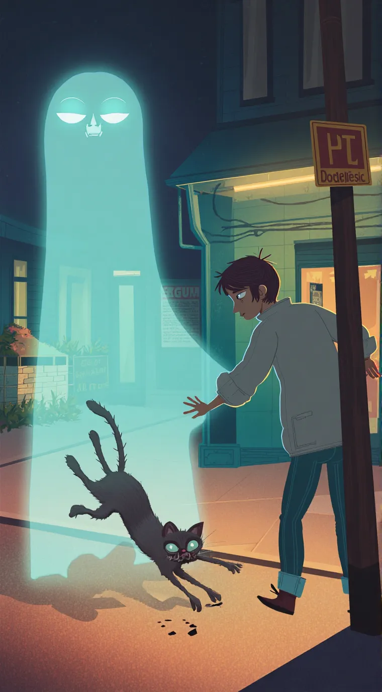 ai character: the black cat.. background