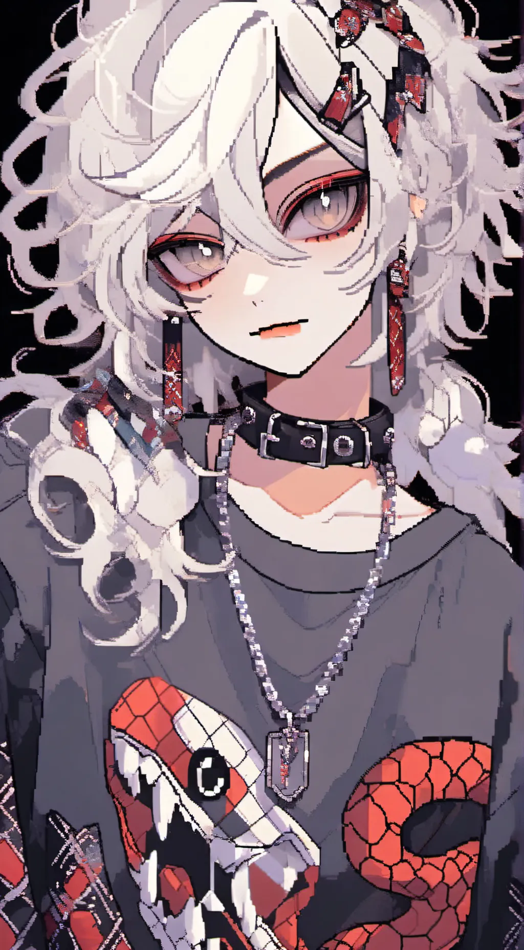 ai character: 🔪Azure👻 background