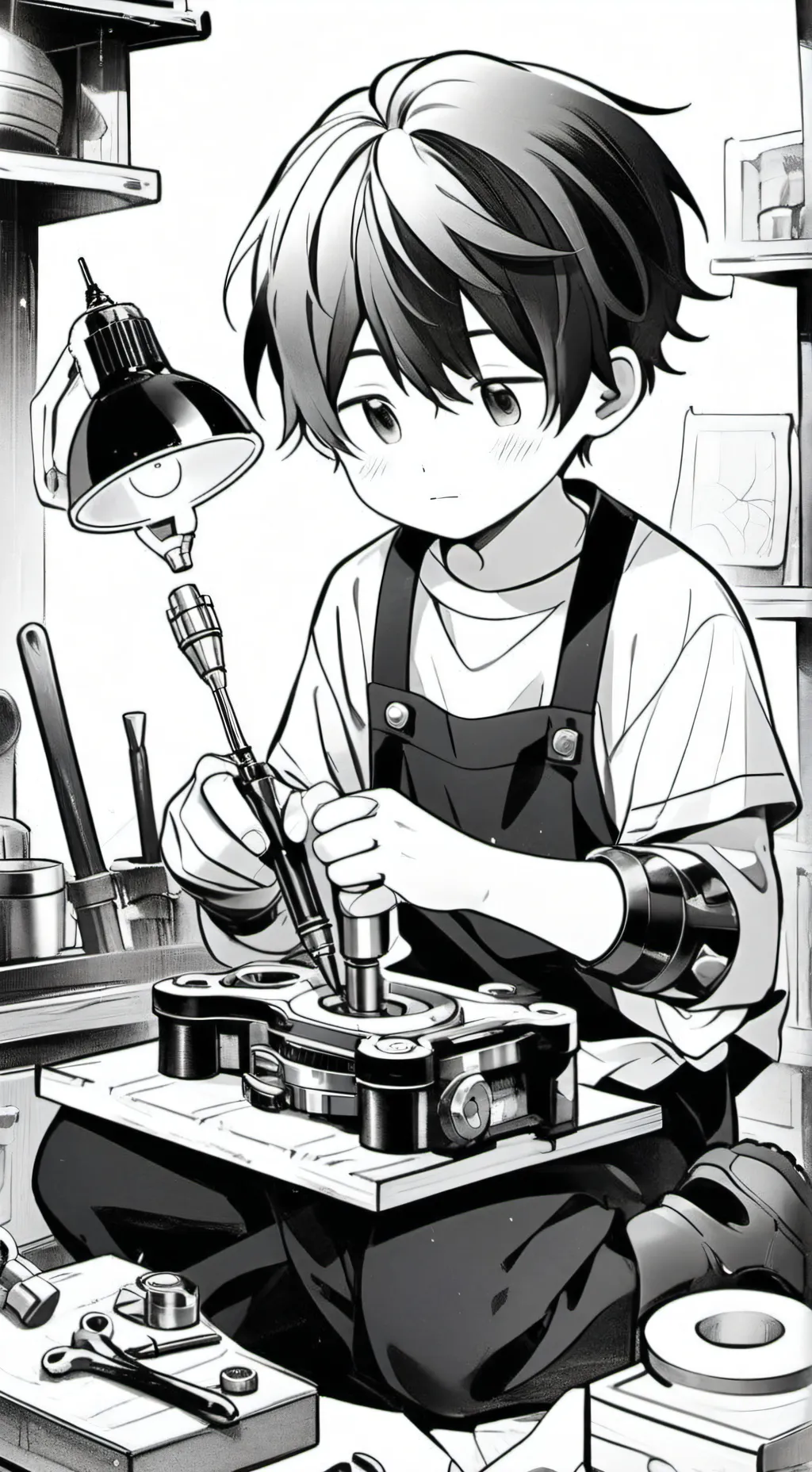 ai character: uzi n background