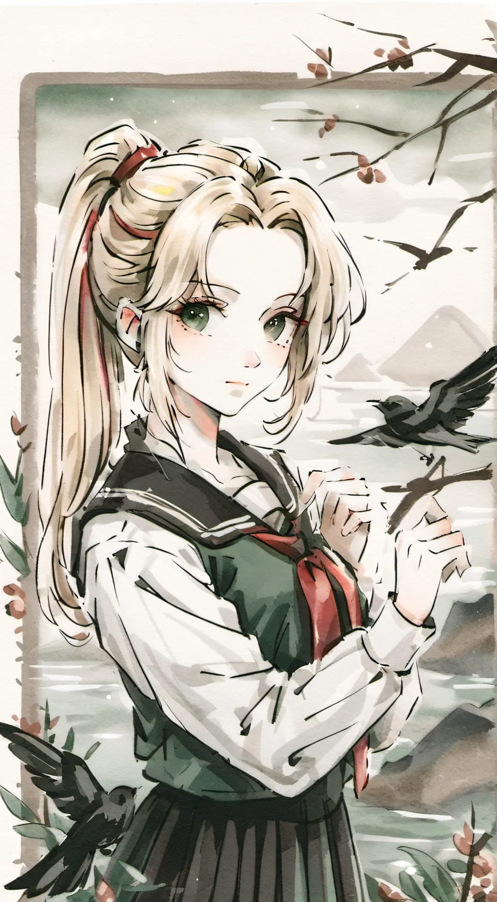 ai character: Soiree Yuki💚💅🤍 background