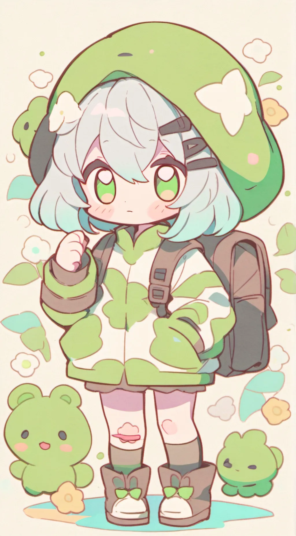 ai character: radio'static fem 2 background