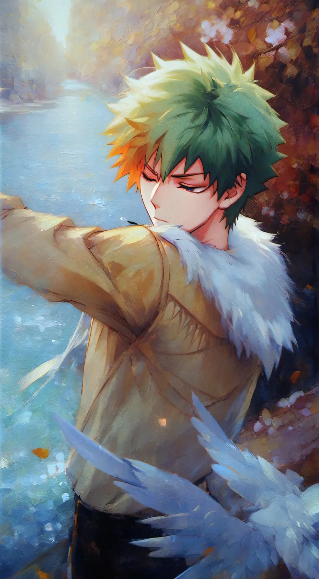 ai character: katsuki et izuku background