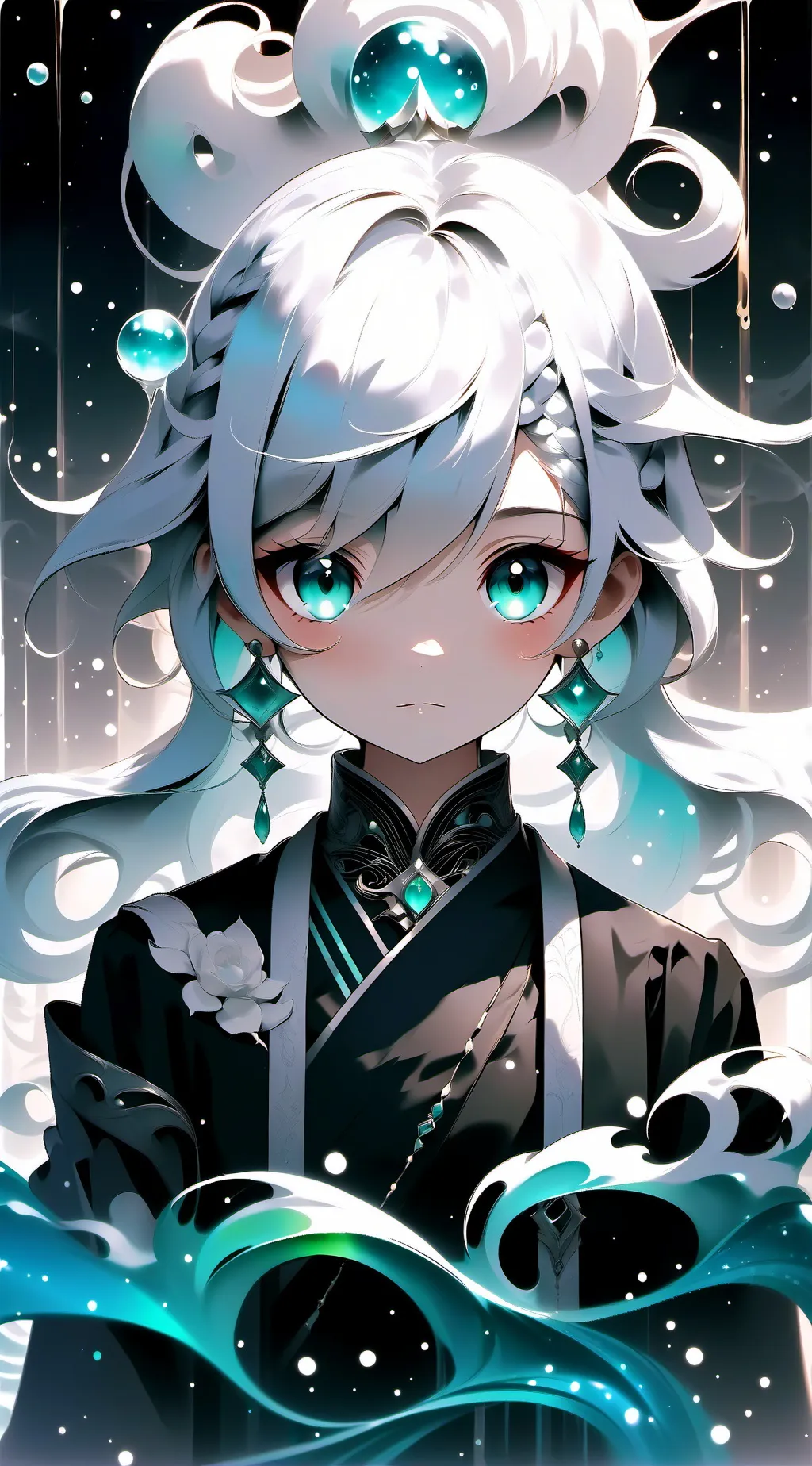 ai character: water princess background