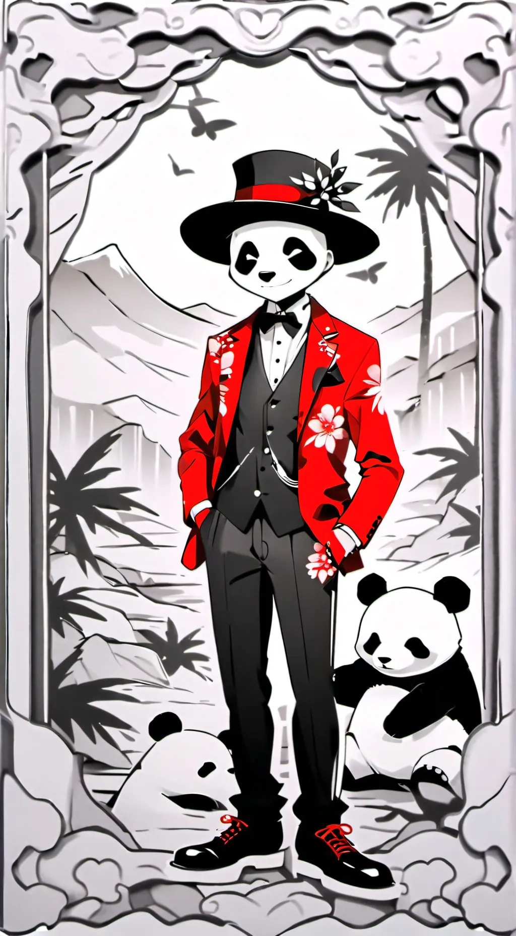 ai character: Alan_theredpanda background
