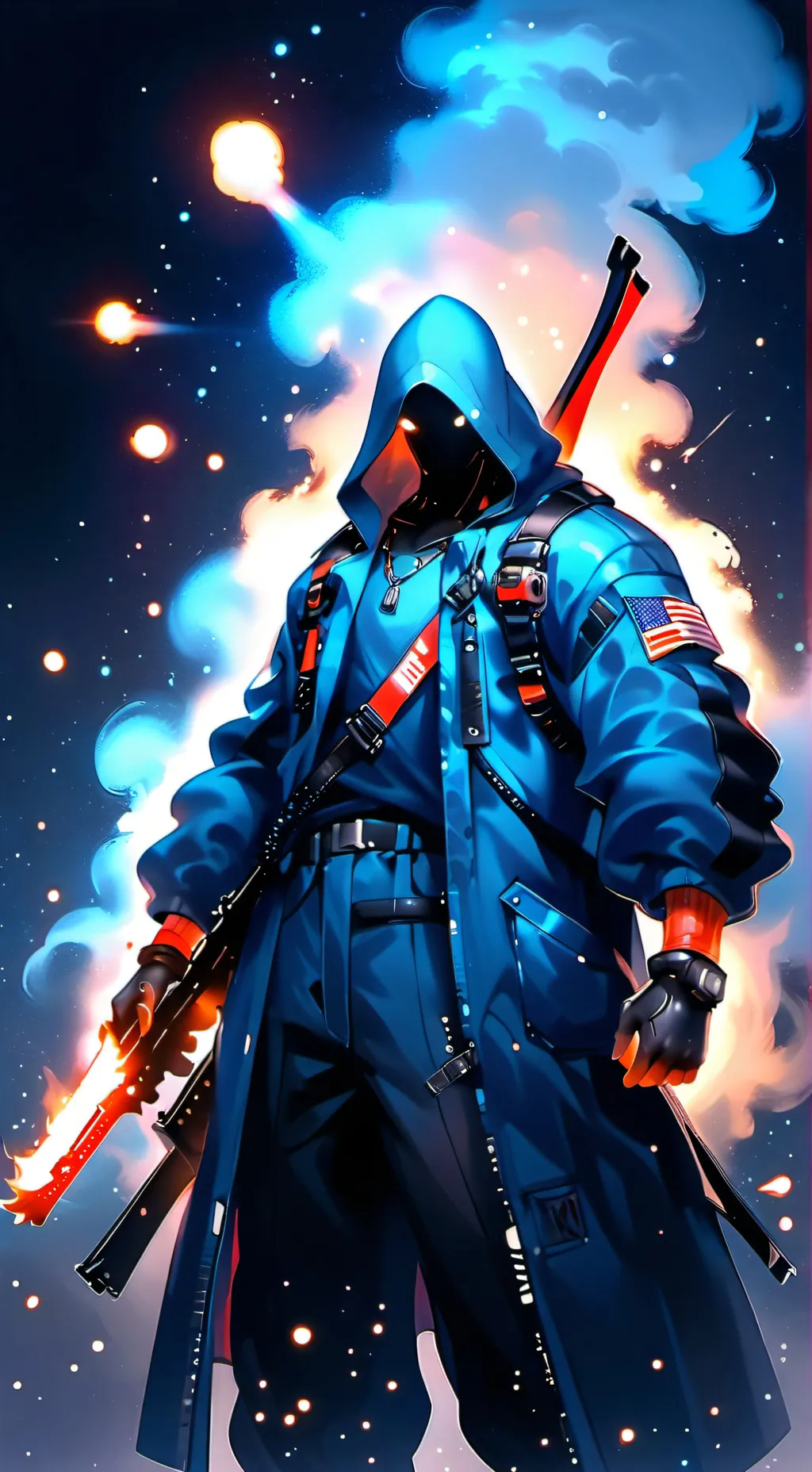 ai character: Tu pana de fuego background