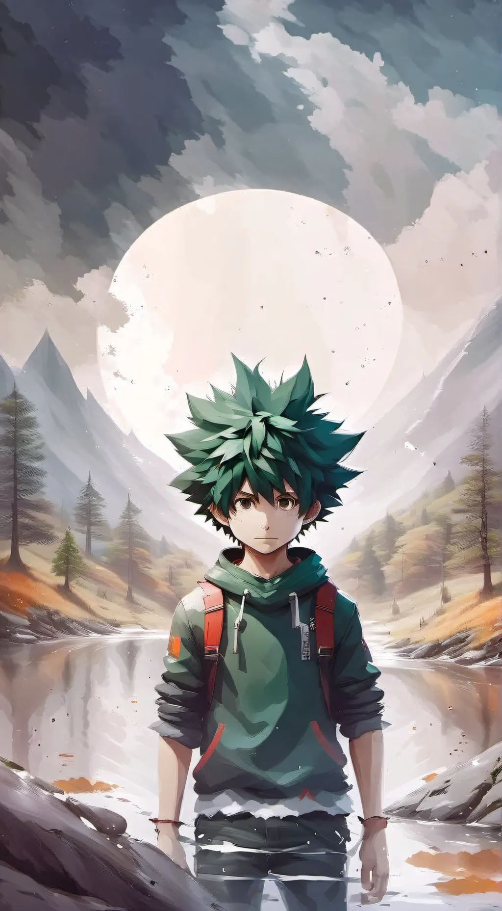 ai character: Deku x bakugou background