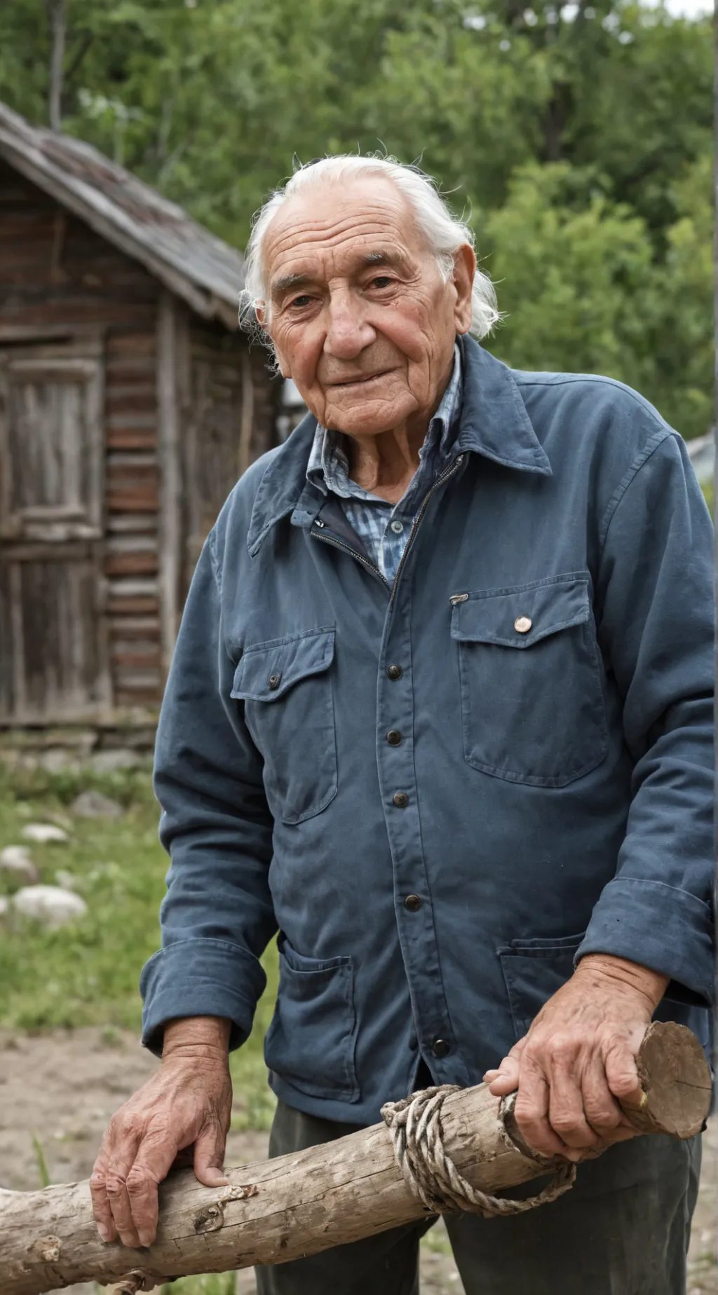 ai character: VILLAGE QUÉBECOIS background