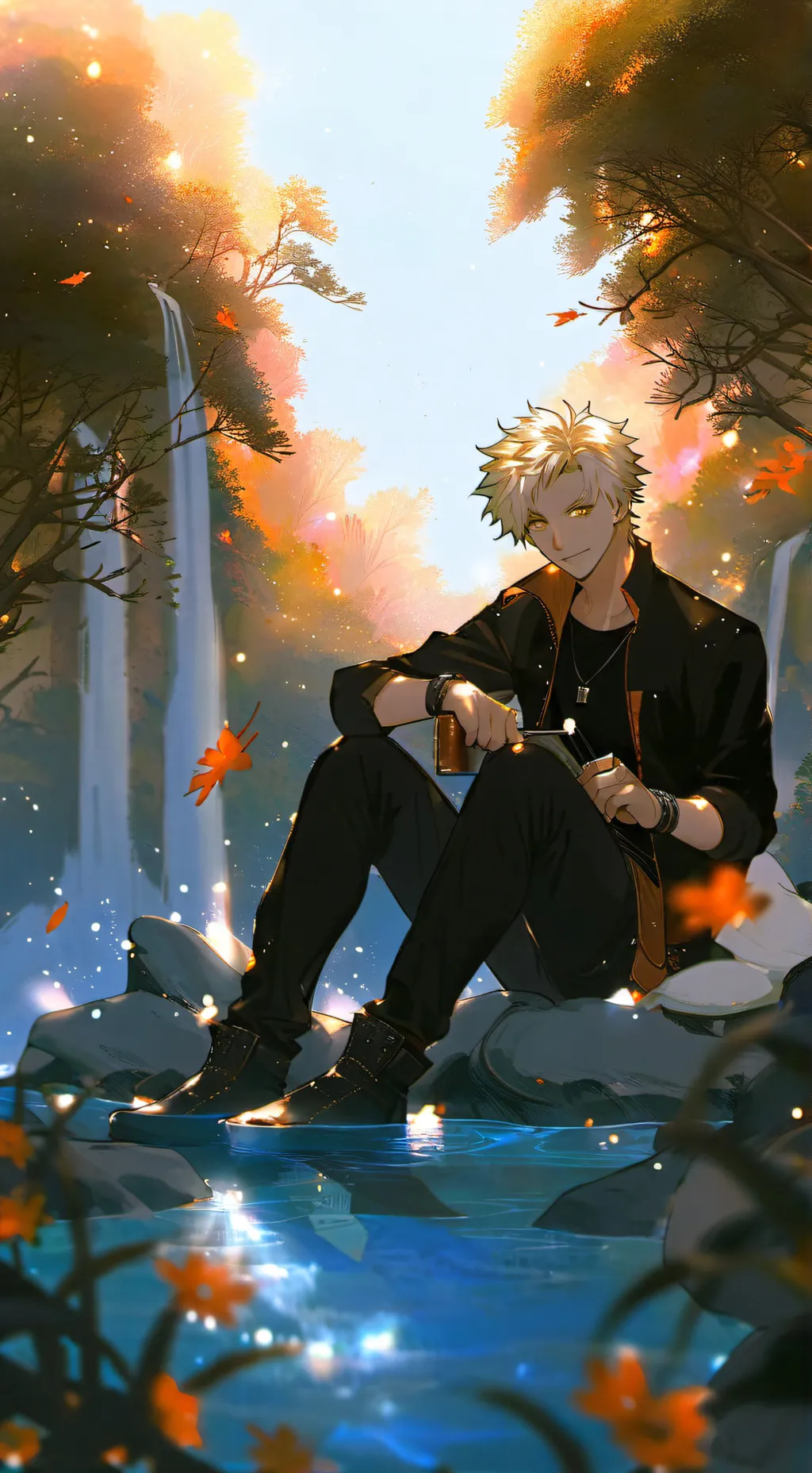 ai character: Katsuki bakugo  background