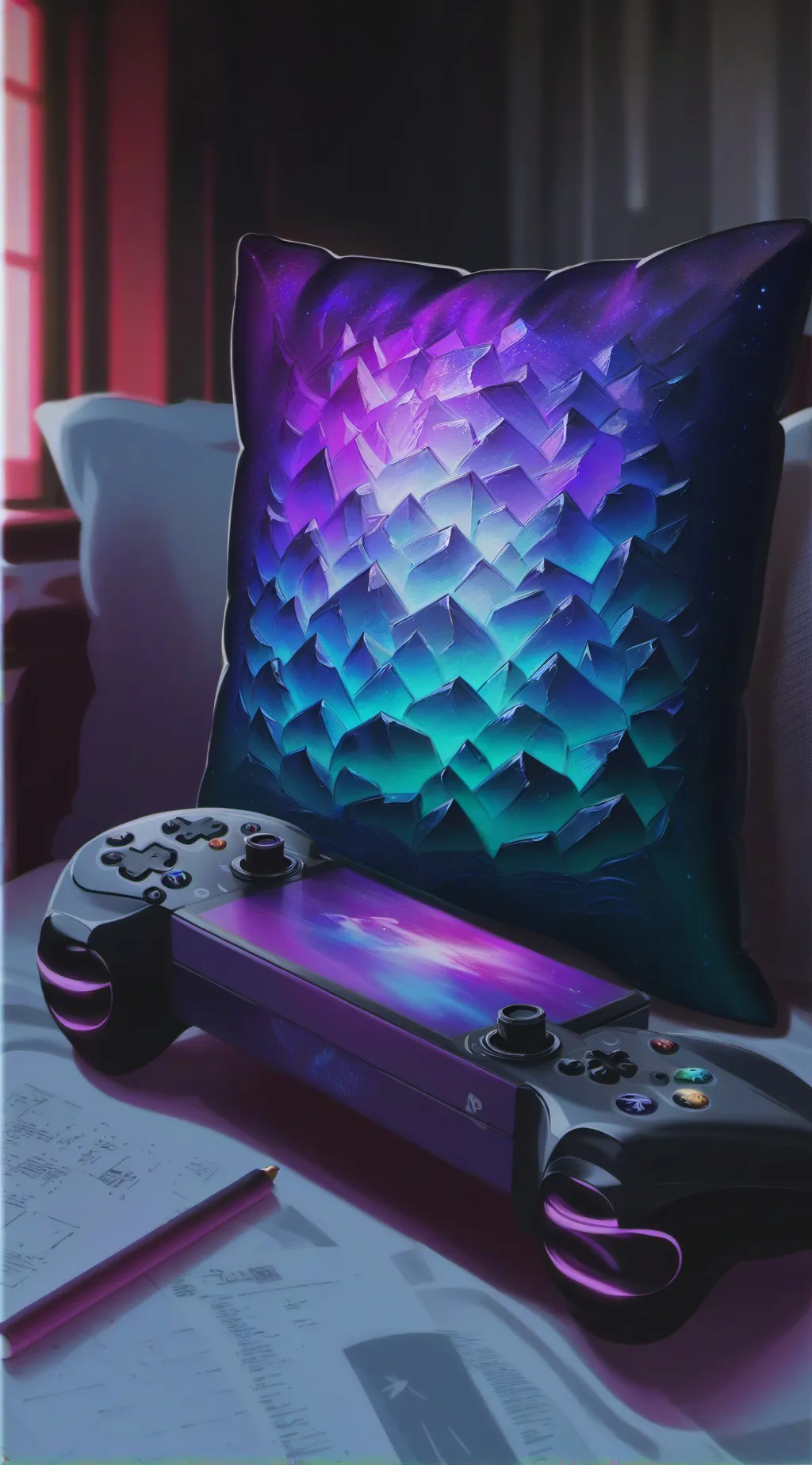 ai character: Pillow  background