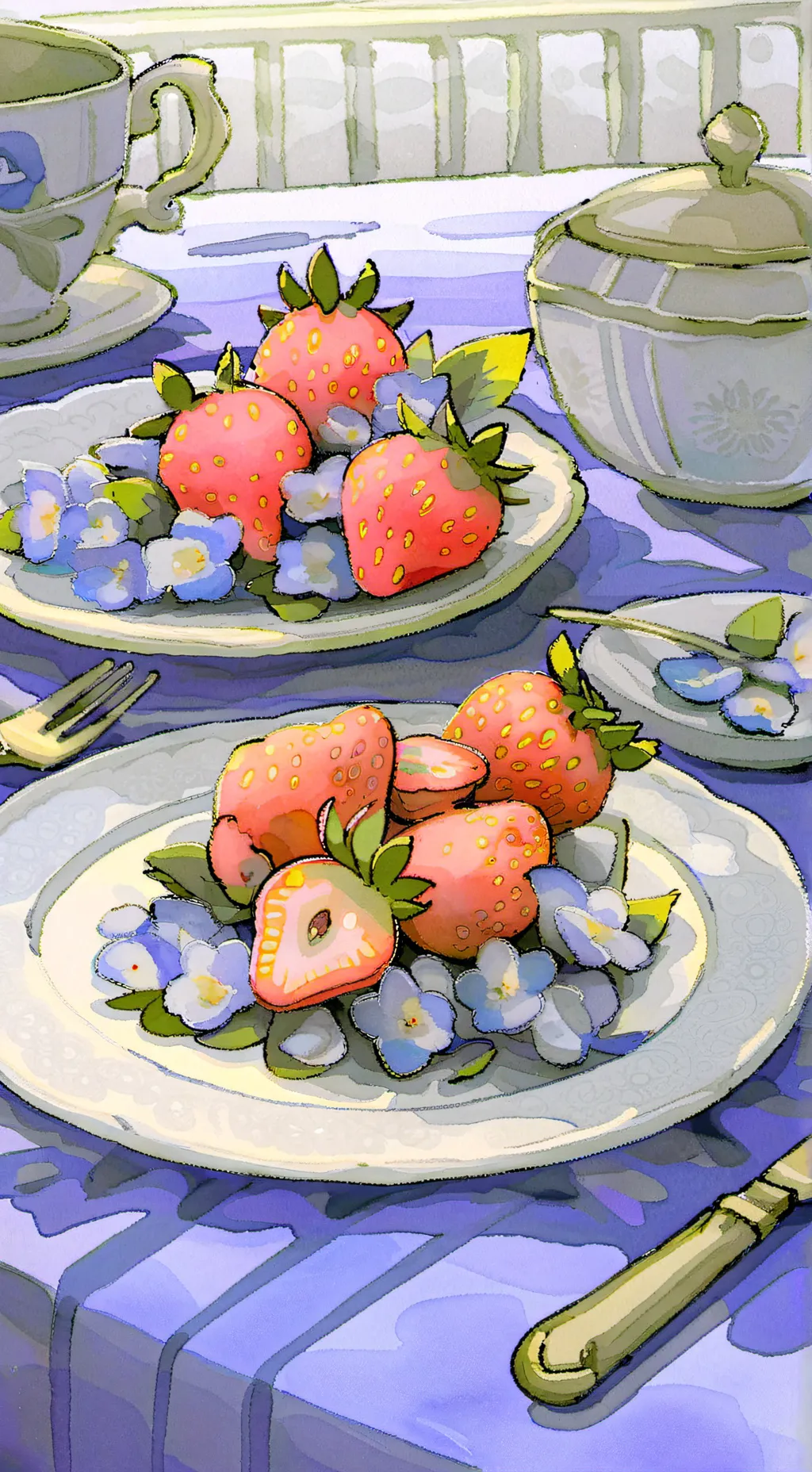 ai character: Fruitcake background