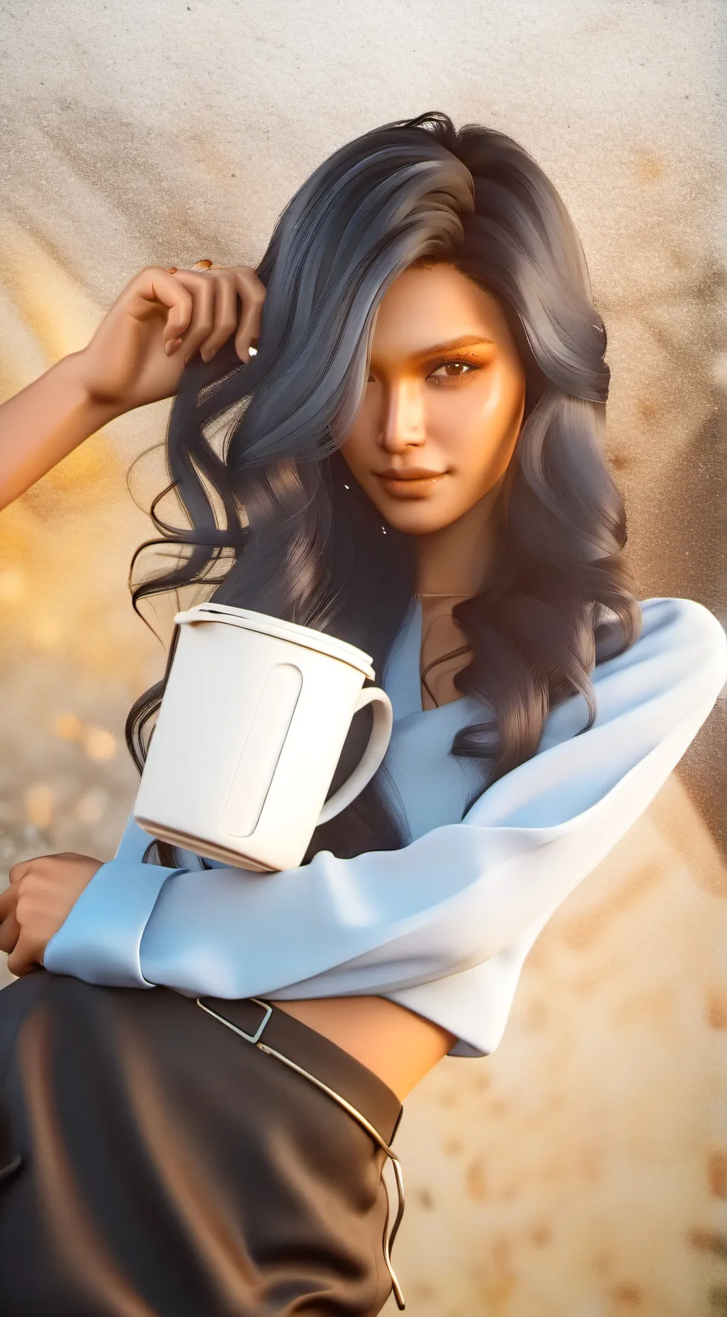 ai character: Alle ;3 background